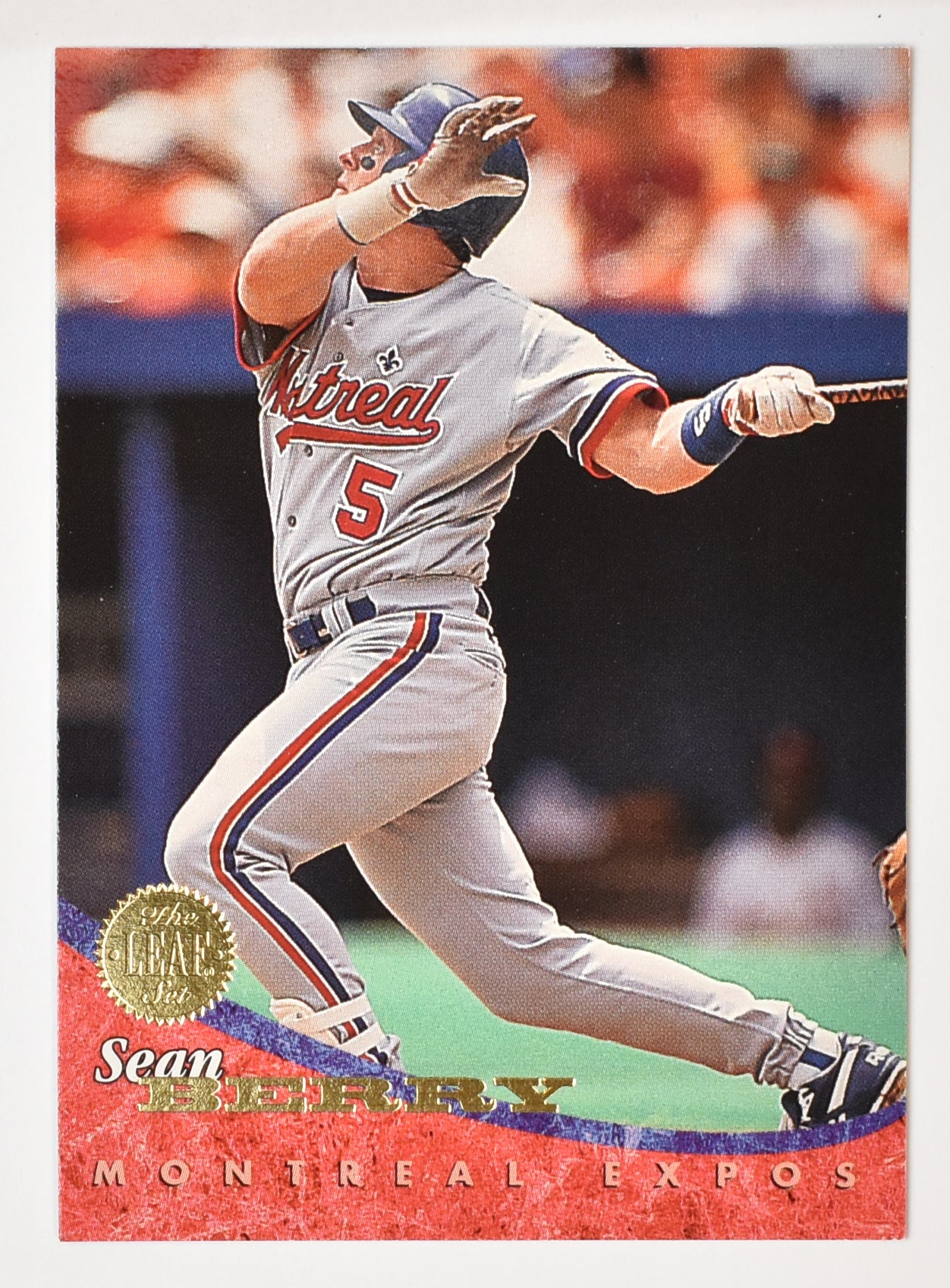 Sean Berry 42 Montreal Expos Leaf Set 1994 Baseball Card