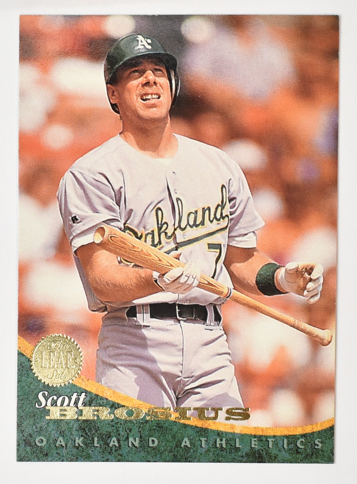 Scott Brosius 208 Oakland Athletics Leaf Set 94 Baseball Card
