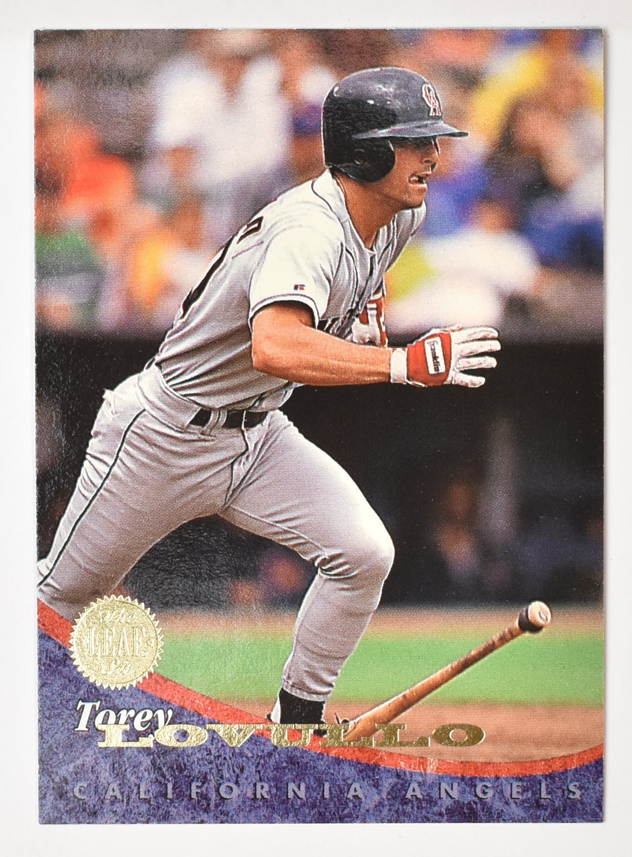 Torey Lovullo 204 California Angels Leaf Set 94 Baseball Card
