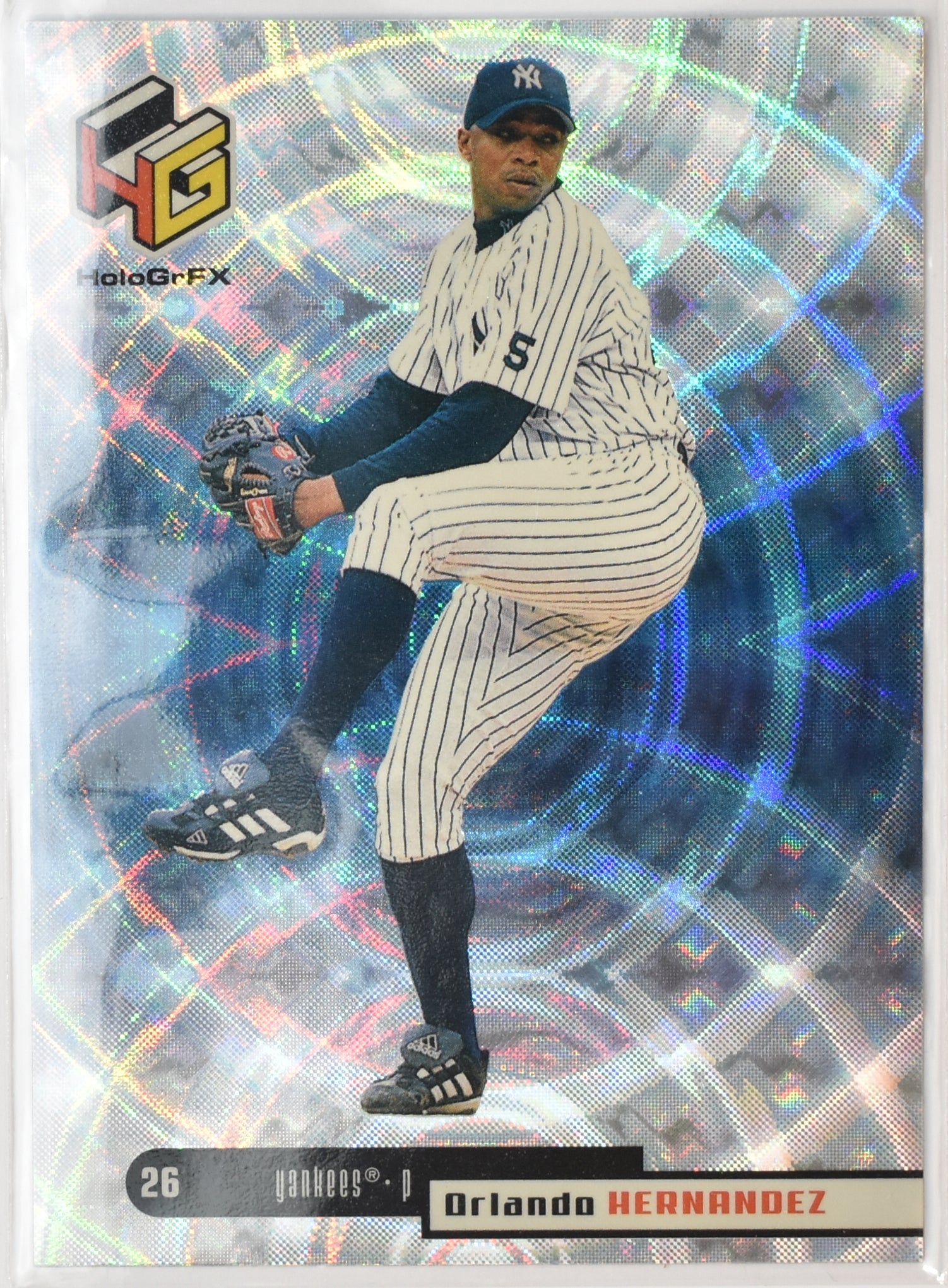 Orlando Hernandez 41 HoloGr Fx 1999 Baseball Card