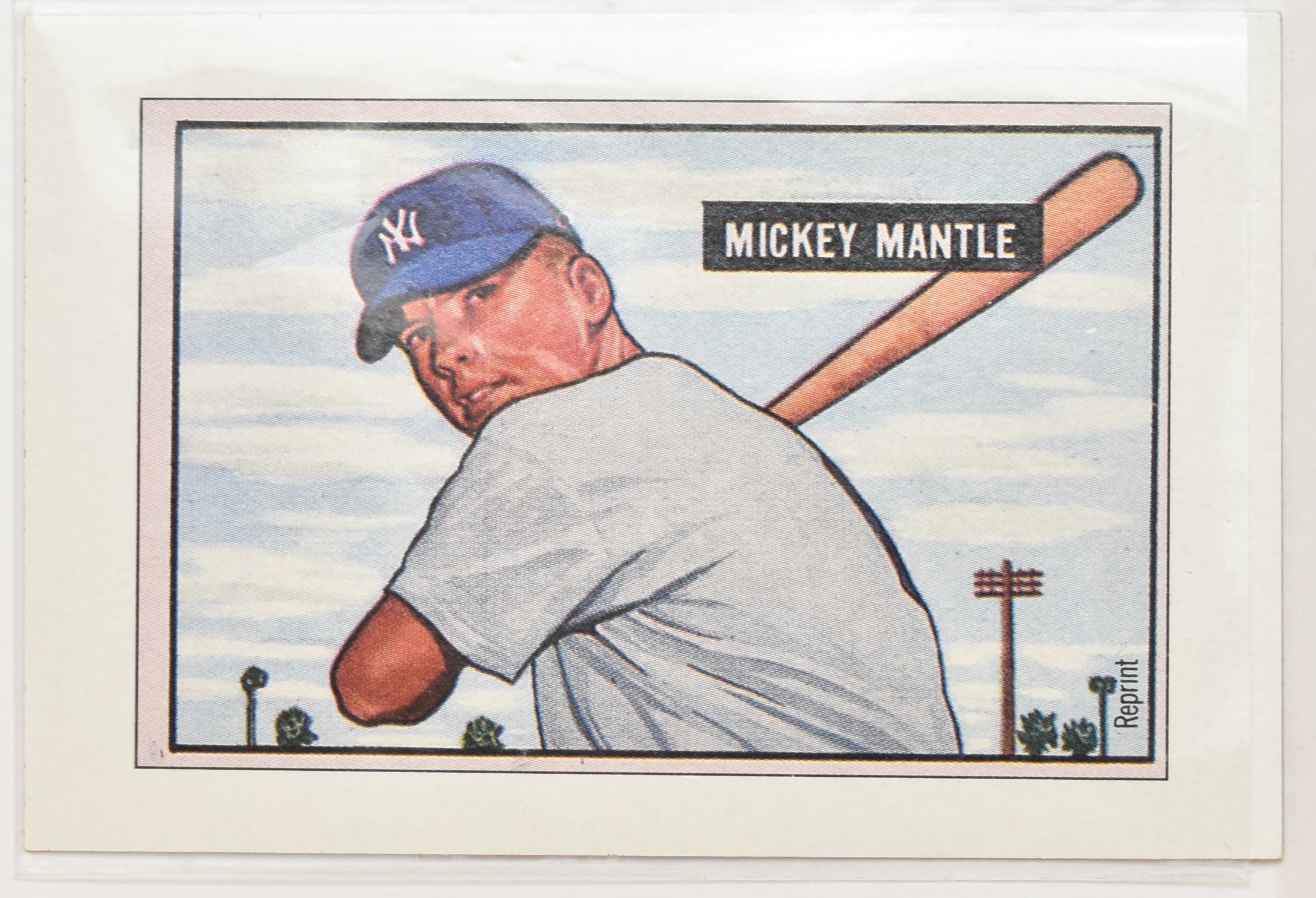 Mickey Mantle Reprint 1989 Bowman Baseball Card