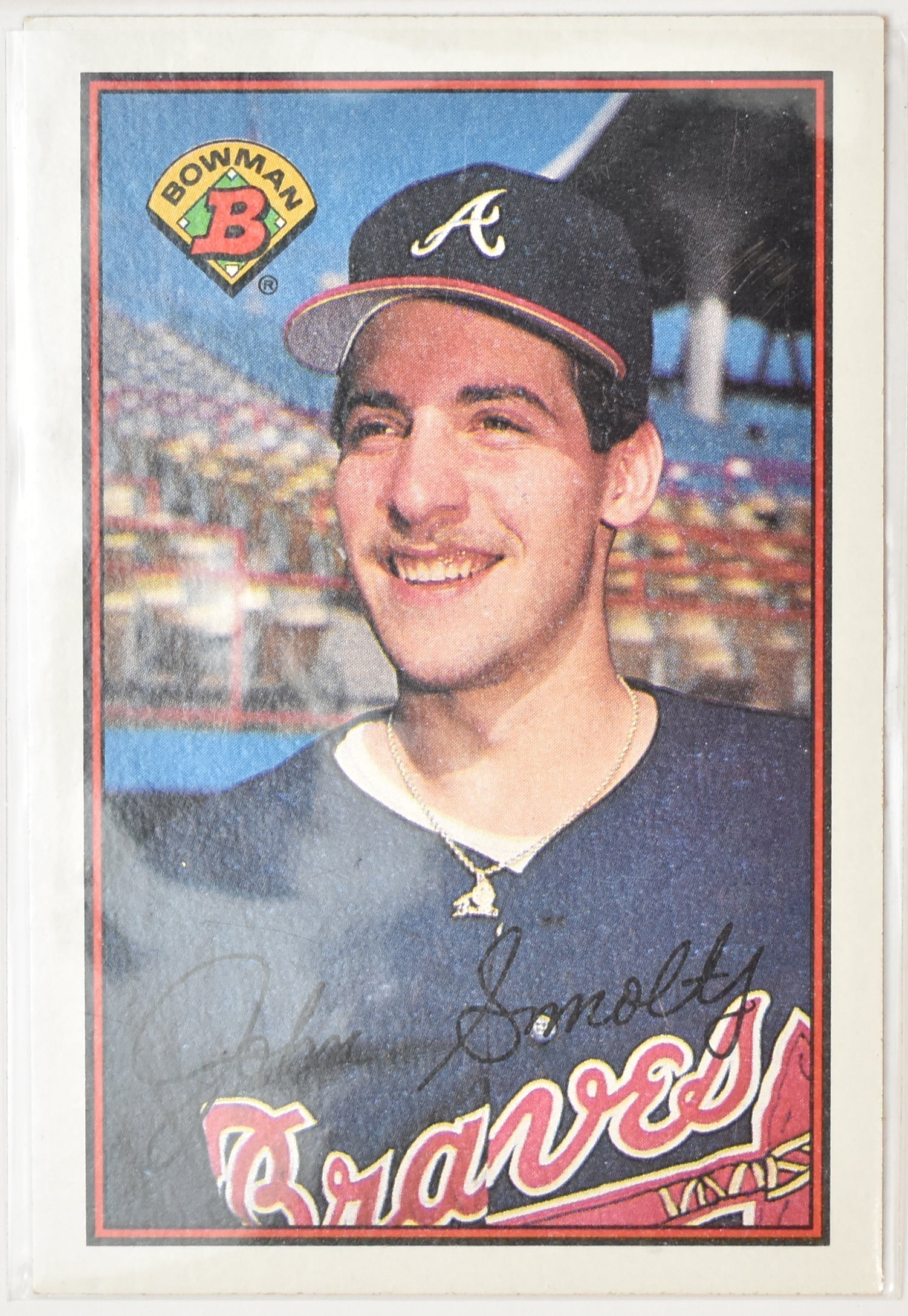 John Smoltz 266 1989 Bowman Baseball Card
