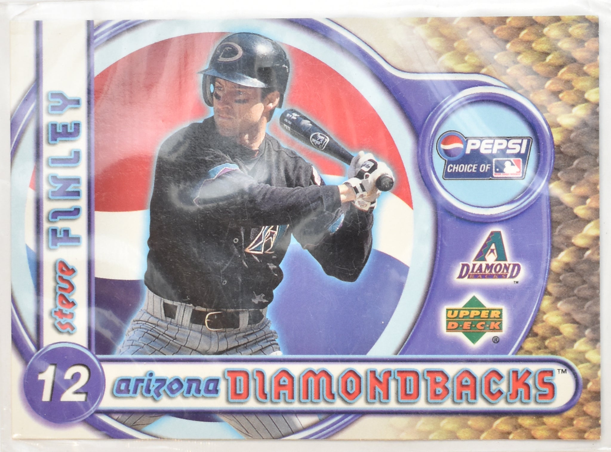 Steve Finley 10 of 15 Upper Deck Baseball Card Pepsi Choice