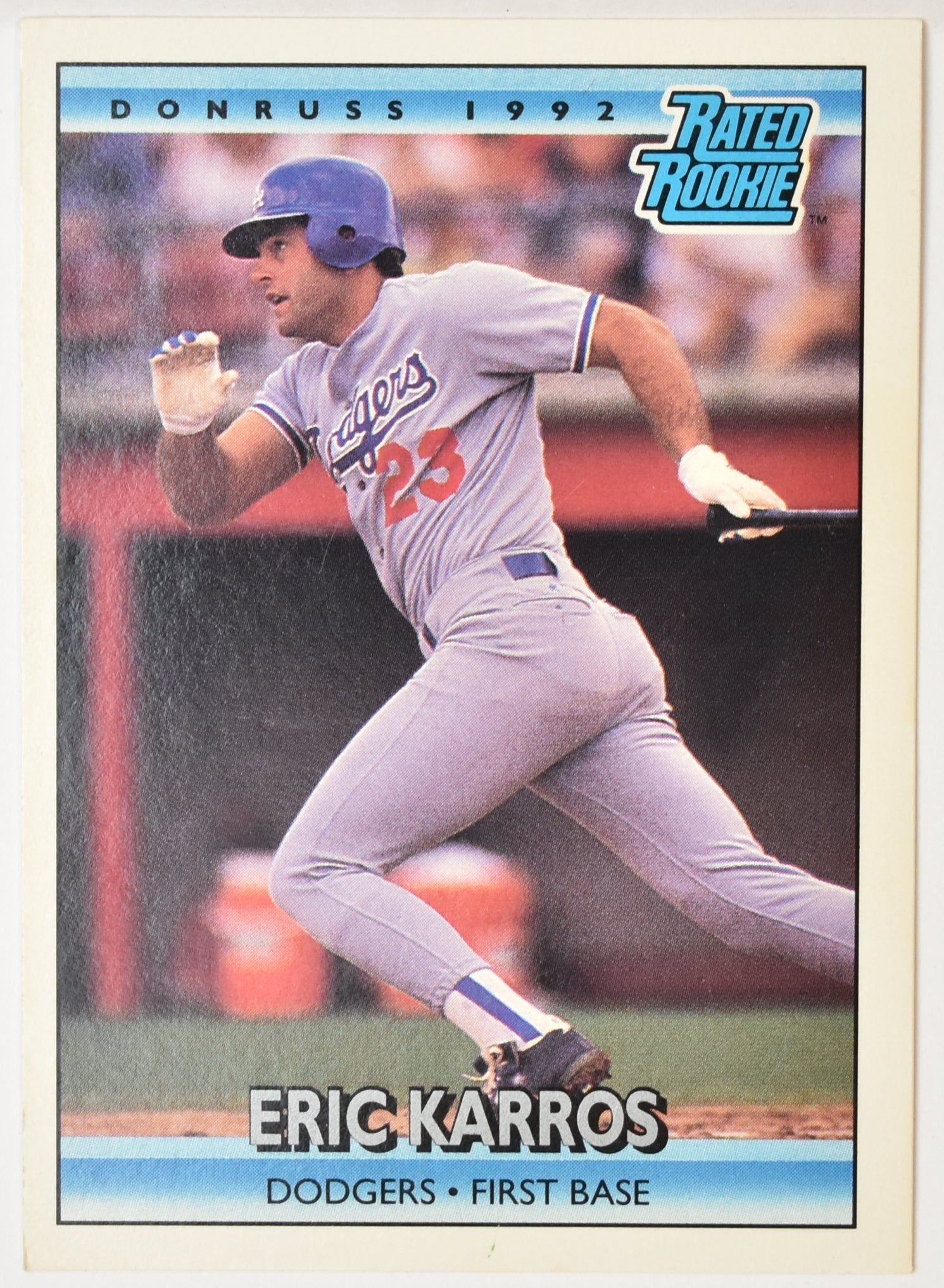 Eric Karros 16 Leaf 1991 Baseball Card
