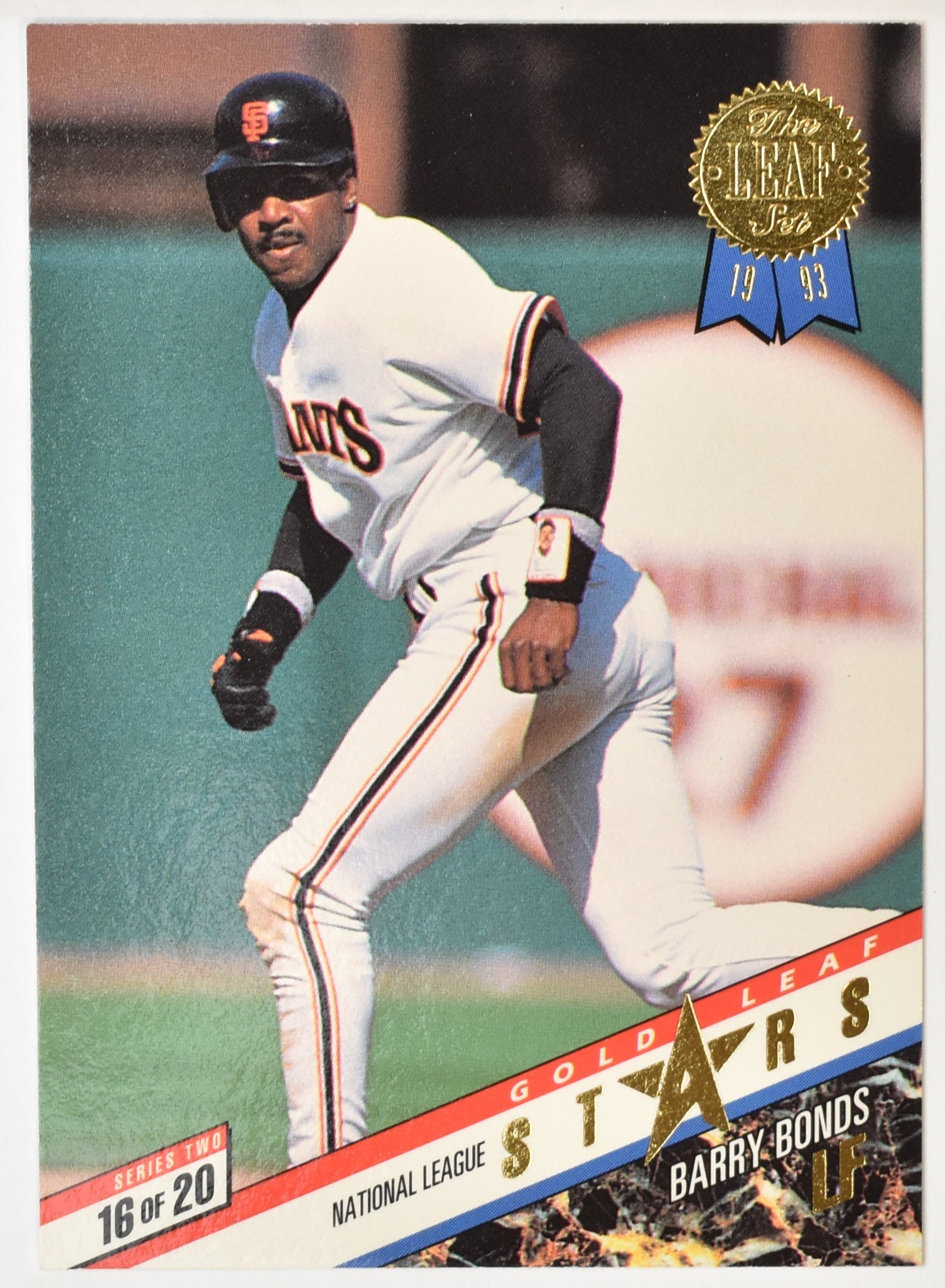 Barry Bonds 16 of 20 Juan Gonzalez 1993 Leaf Baseball Card