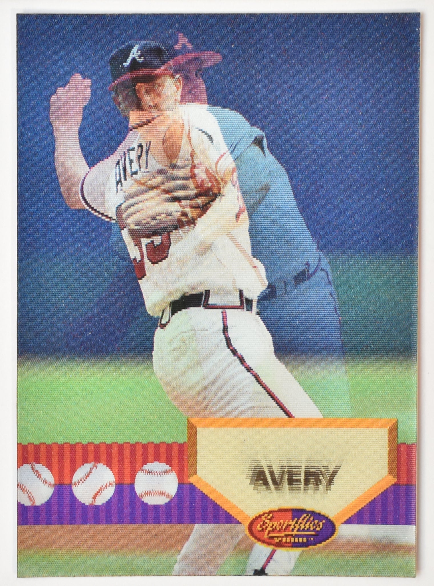 Steve Avery 60 Sports Flics 1994 Pinnacle Baseball Card
