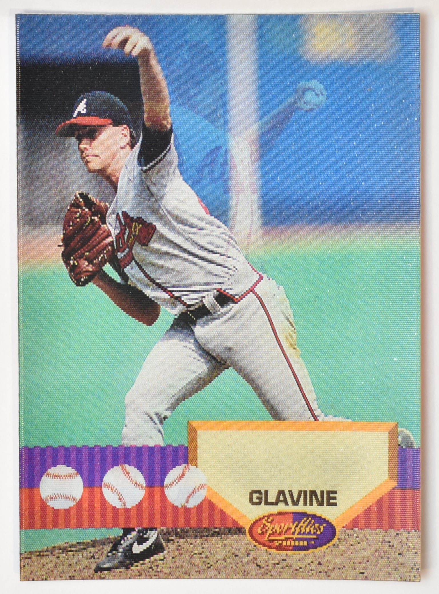 Tom Glavine 80 Sports Flics 1994 Pinnacle Baseball