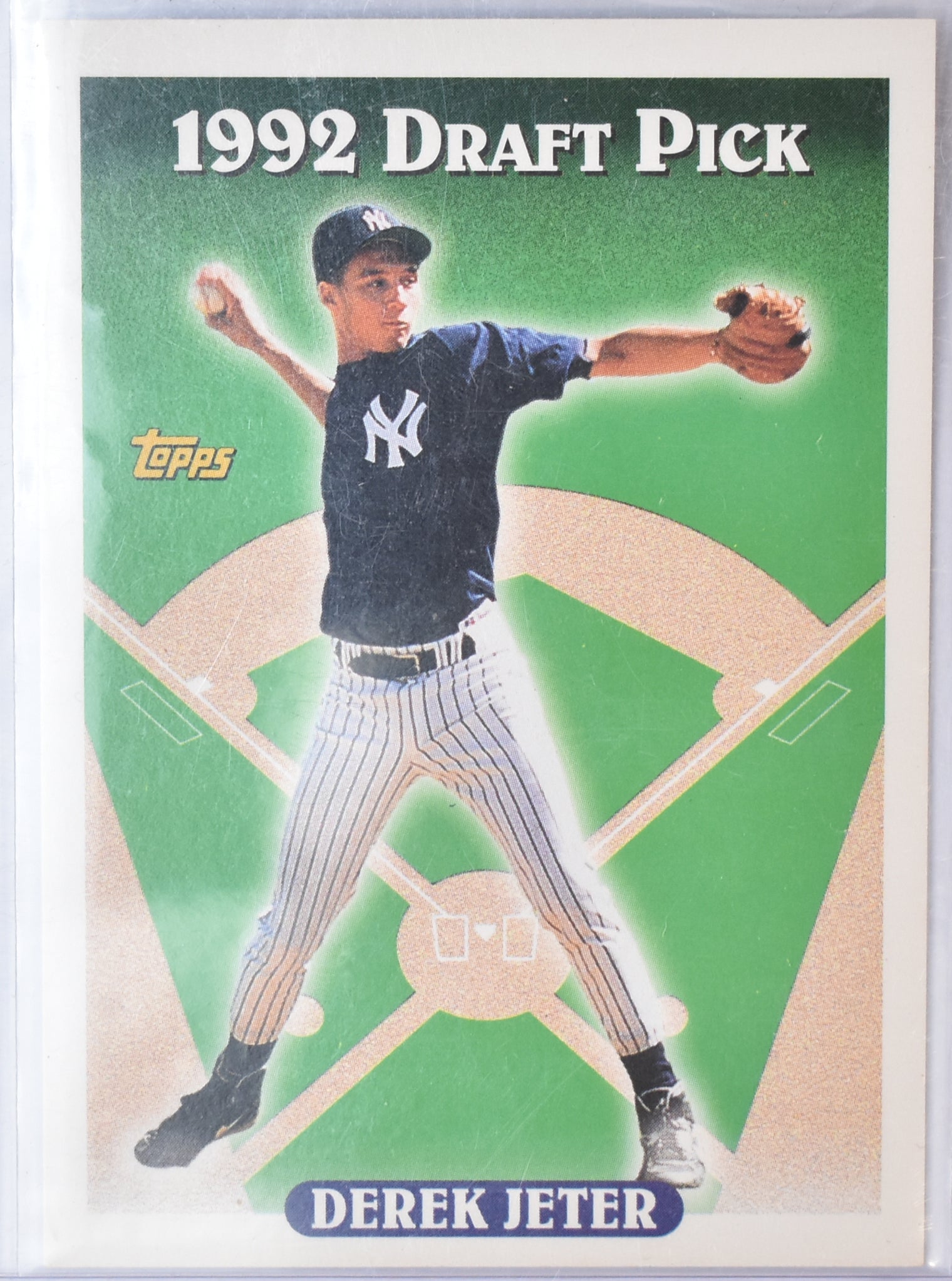 Derek Jeter Topps Baseball Card 98 1993 Draft Pick