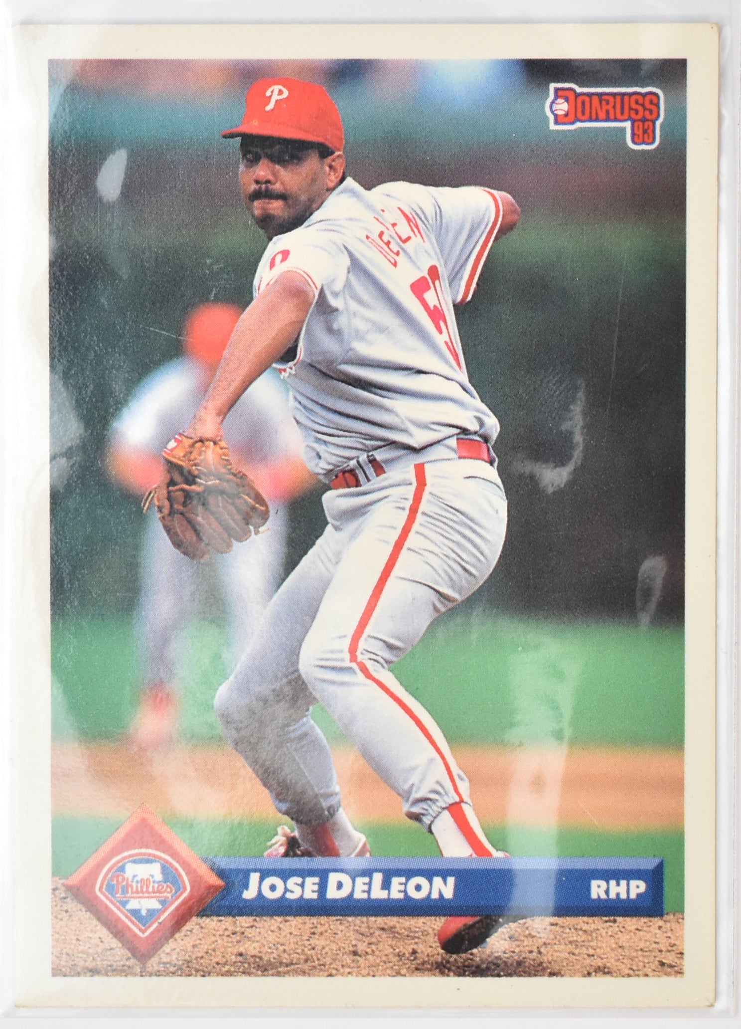Jose Deleon Leaf 1992 Baseball Card 464 Phillies Donruss 93