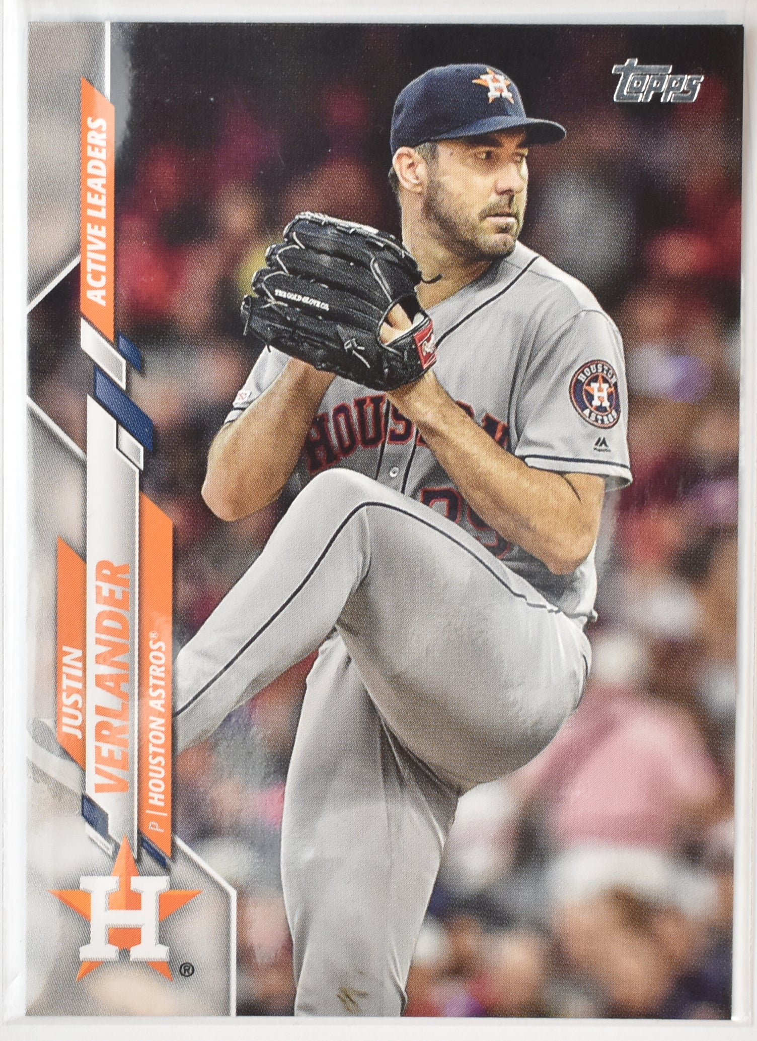Justin Verlander U-34 Houston Astros Topps Baseball Card 2020