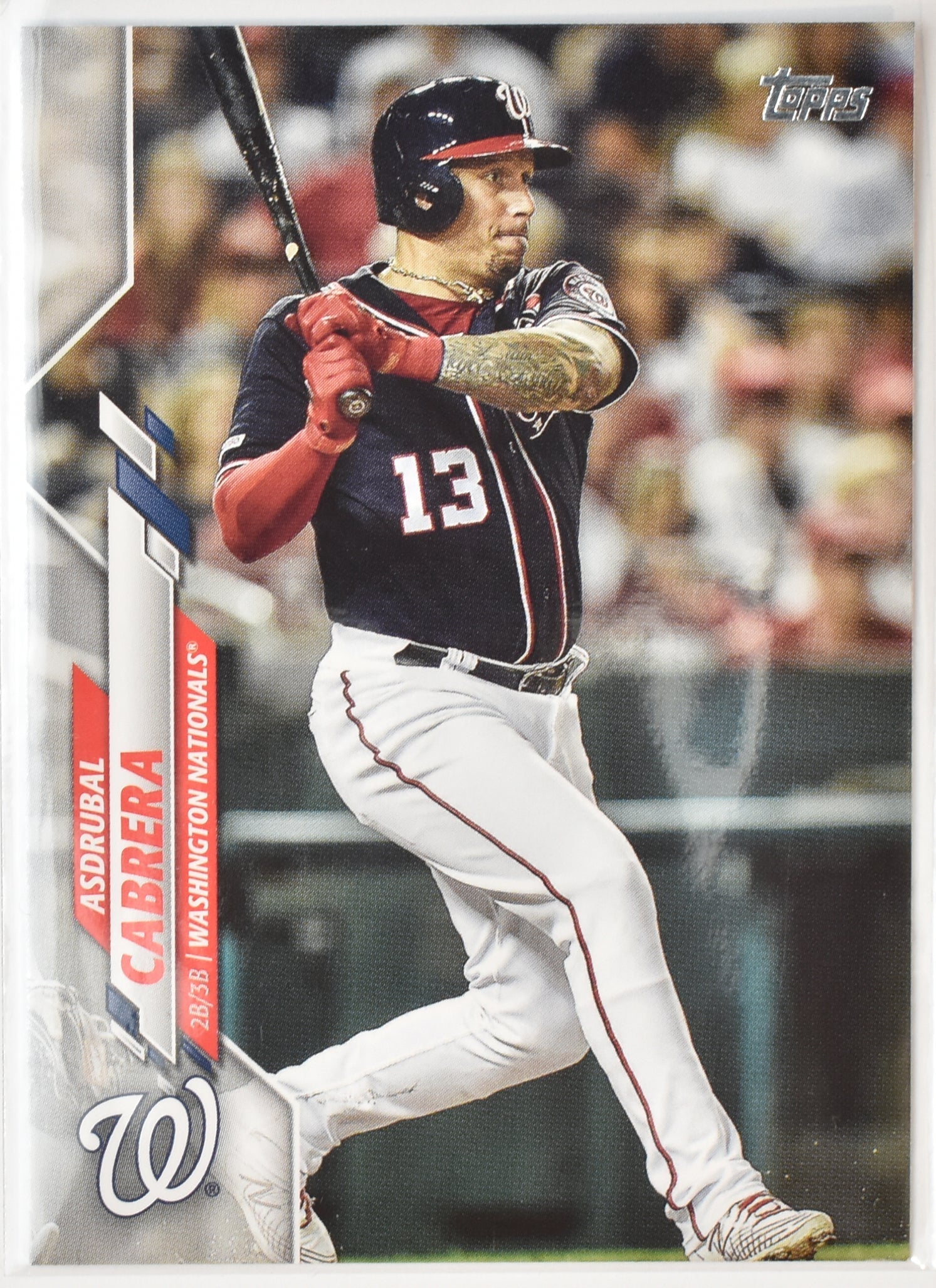 Asdrubal Cabrera U-202 Washington Nationals Topps Baseball Card 2020