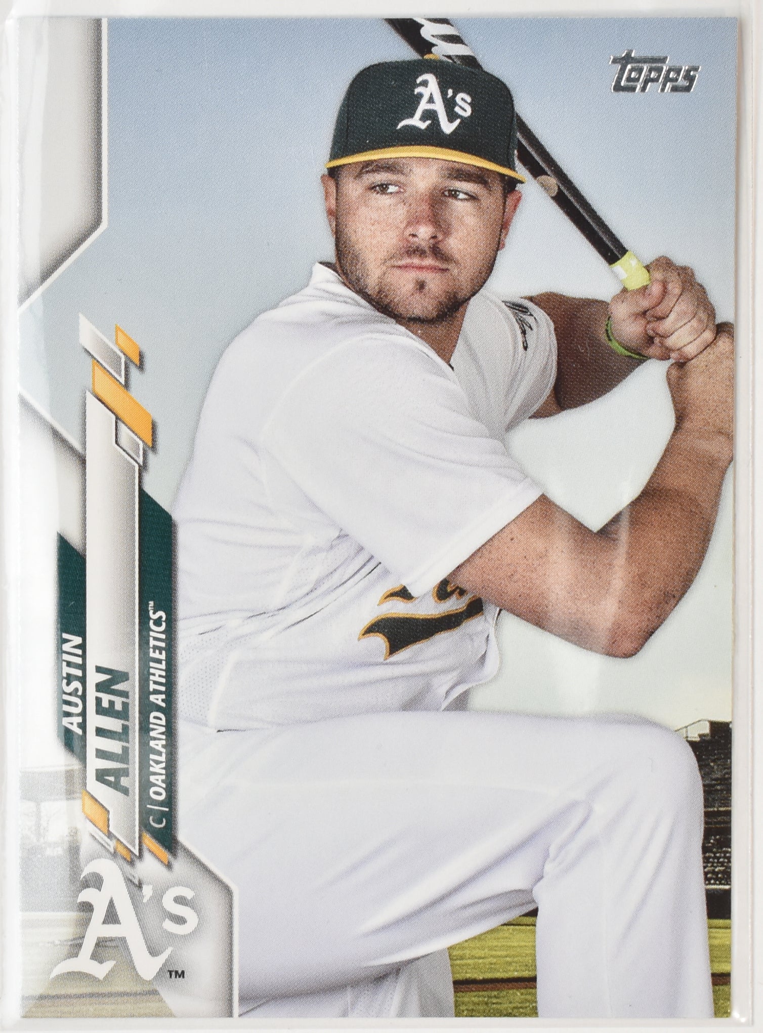 Austin Allen U-278 Oakland Athletics Topps Baseball Card 2020
