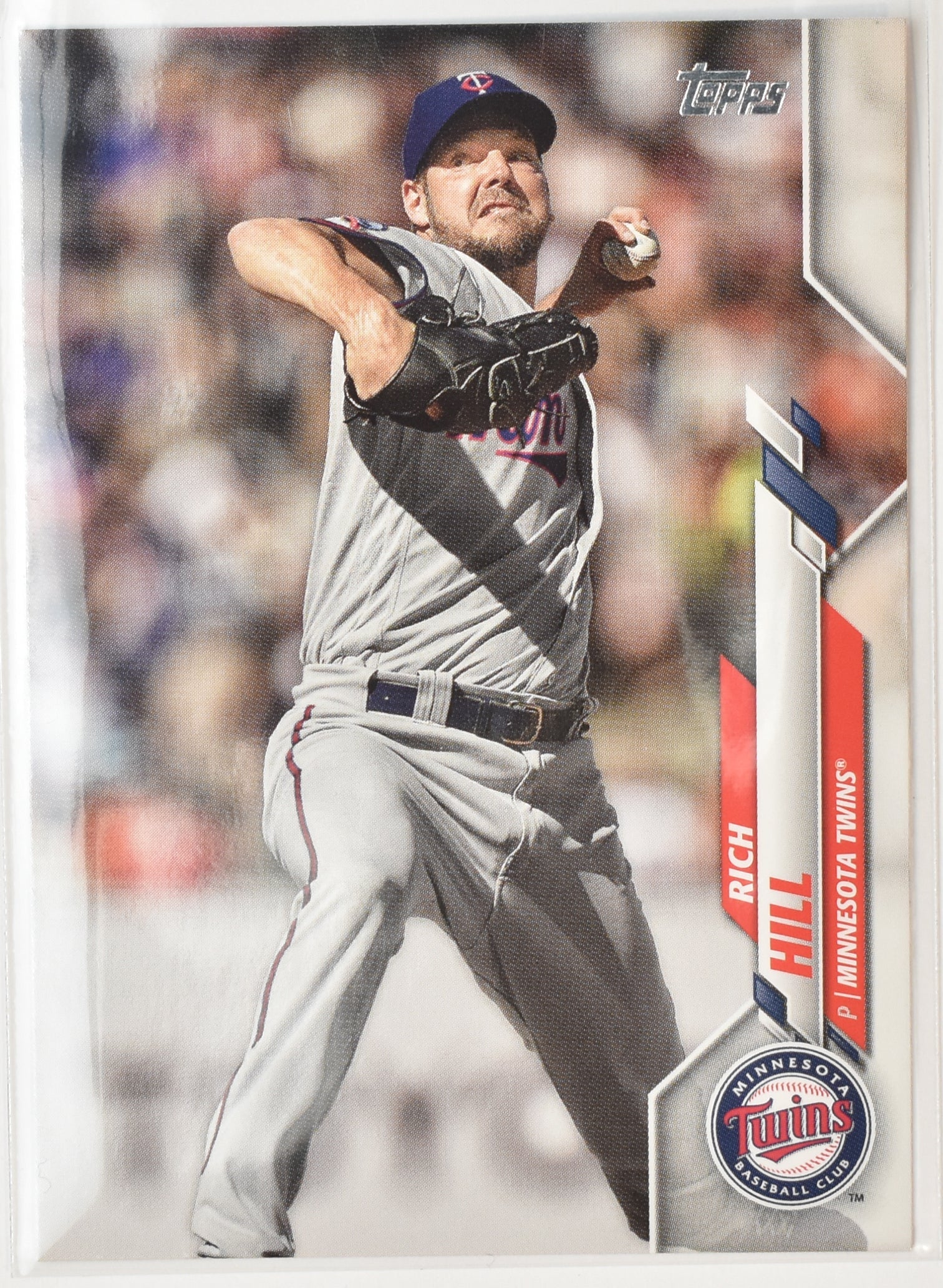 Rich Hill U-111 Minnesota Twins Topps Baseball Card 2020
