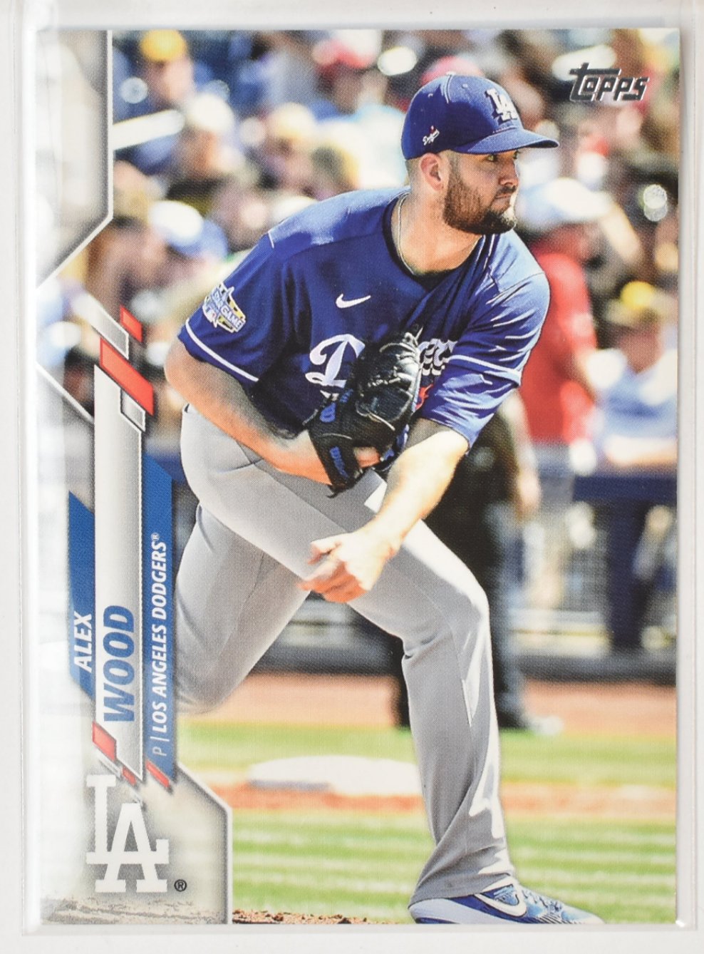 Alex Wood Los Angeles Dodgers U-252 Topps Baseball Card 2020