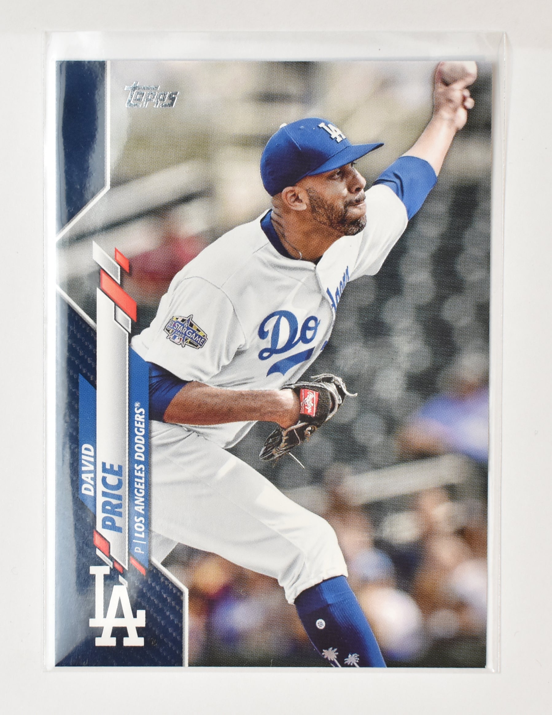 David Price U-100 Los Angeles Dodgers Topps Baseball Card 2020