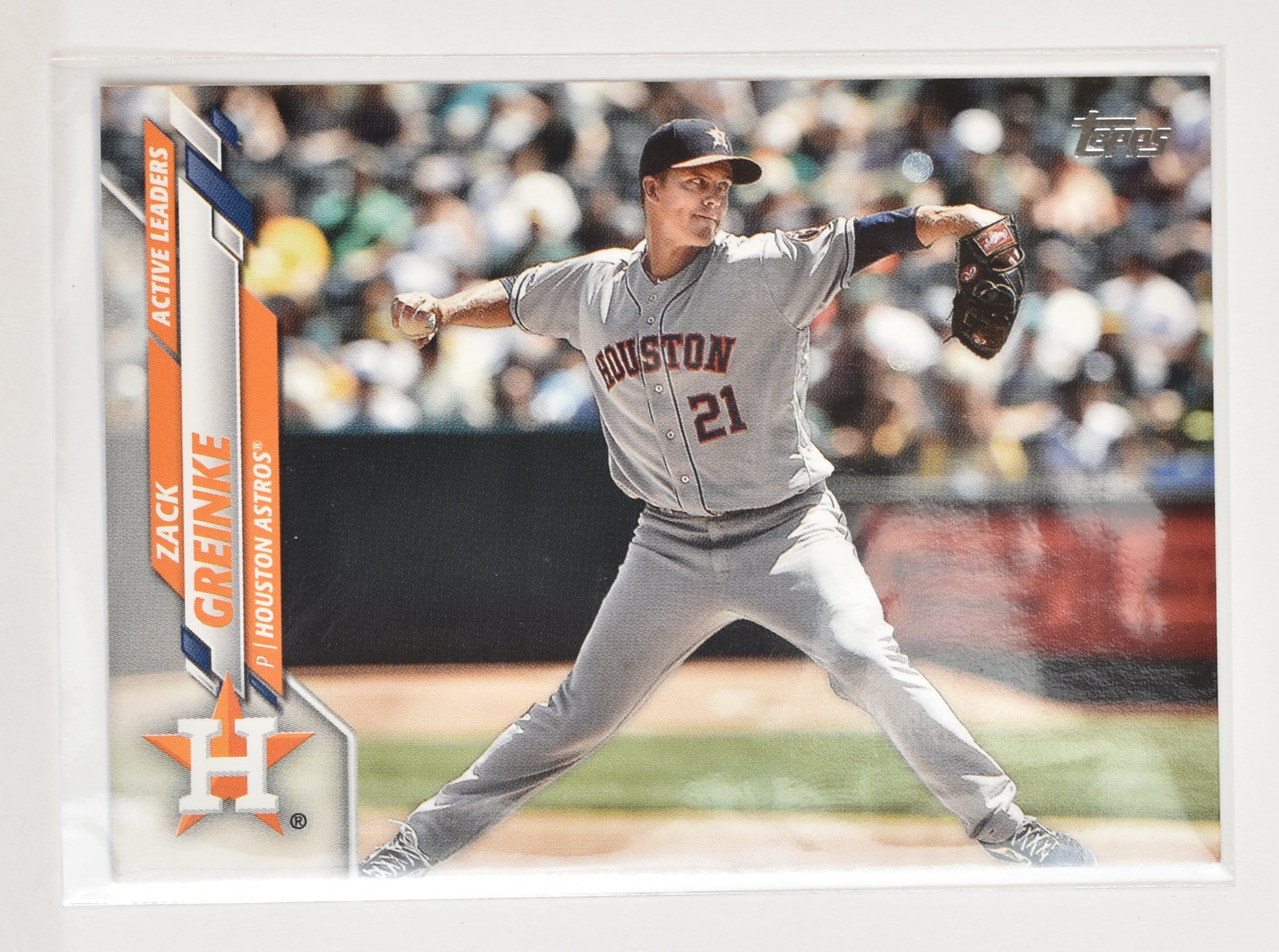 Zack Greinke U-87 Topps Baseball Card 2020 Houston Astros