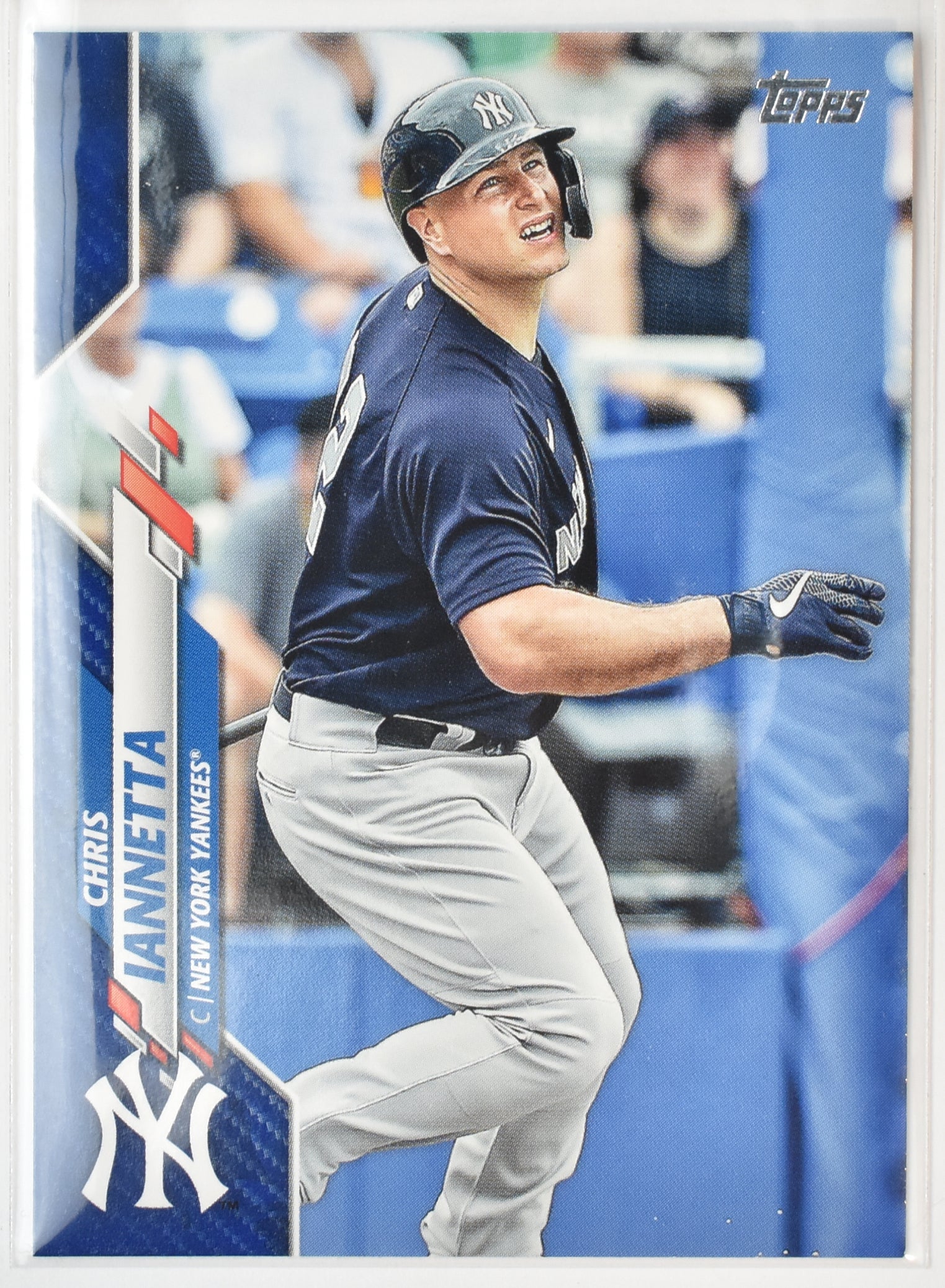 Chris Iannetta U-133 New York Yankees Topps Baseball Card 2020