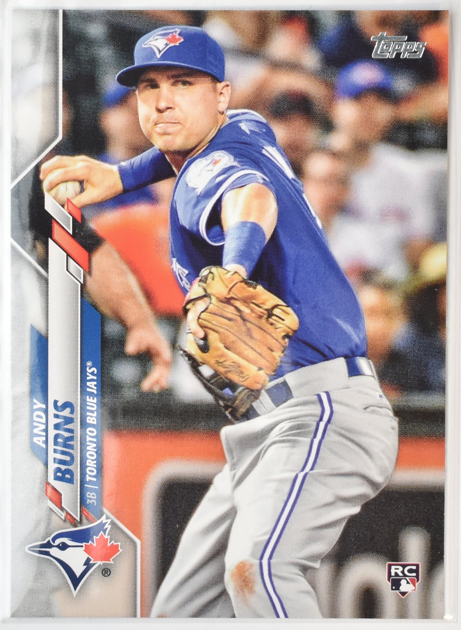 Andy Burns Toronto Blue Jays U-177 Topps Baseball Card 2020