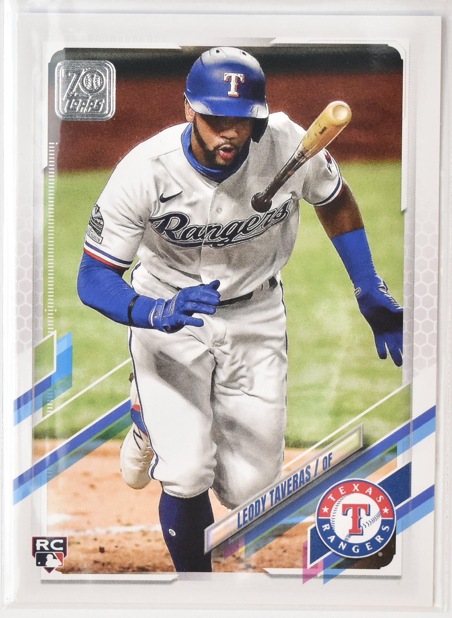 Leddy Taveras 264 2021 Topps Baseball Card Texas Rangers
