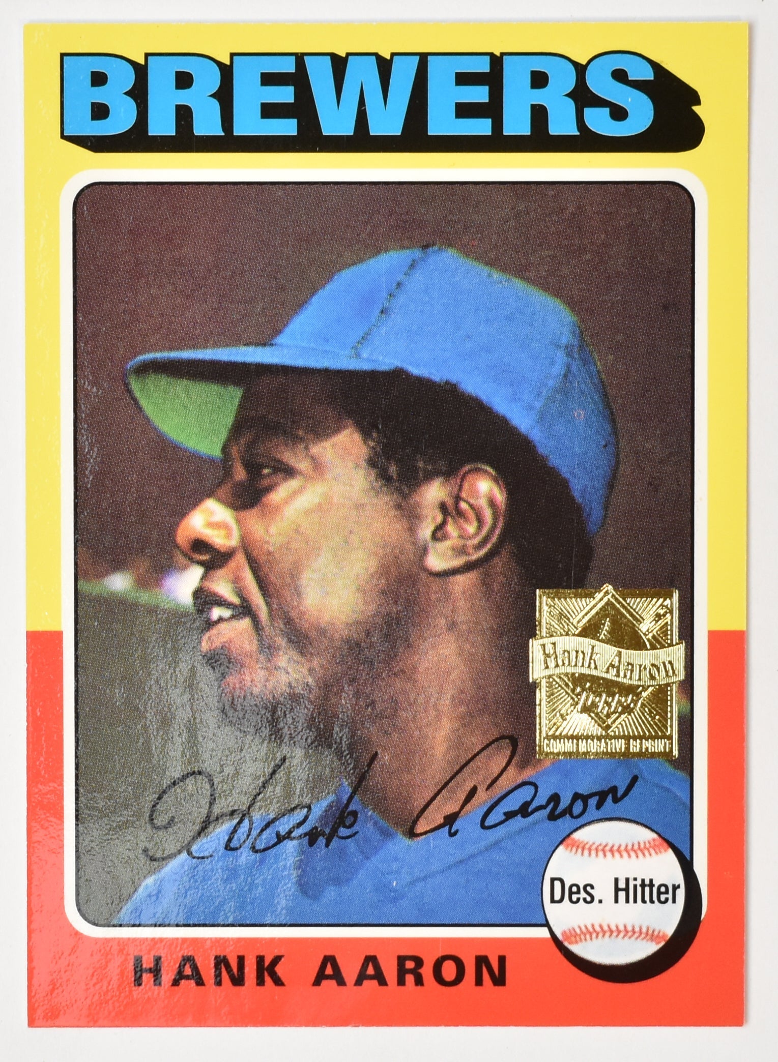 Henry Aaron 660 1975 Reprint 22 of 23 Topps Baseball Card
