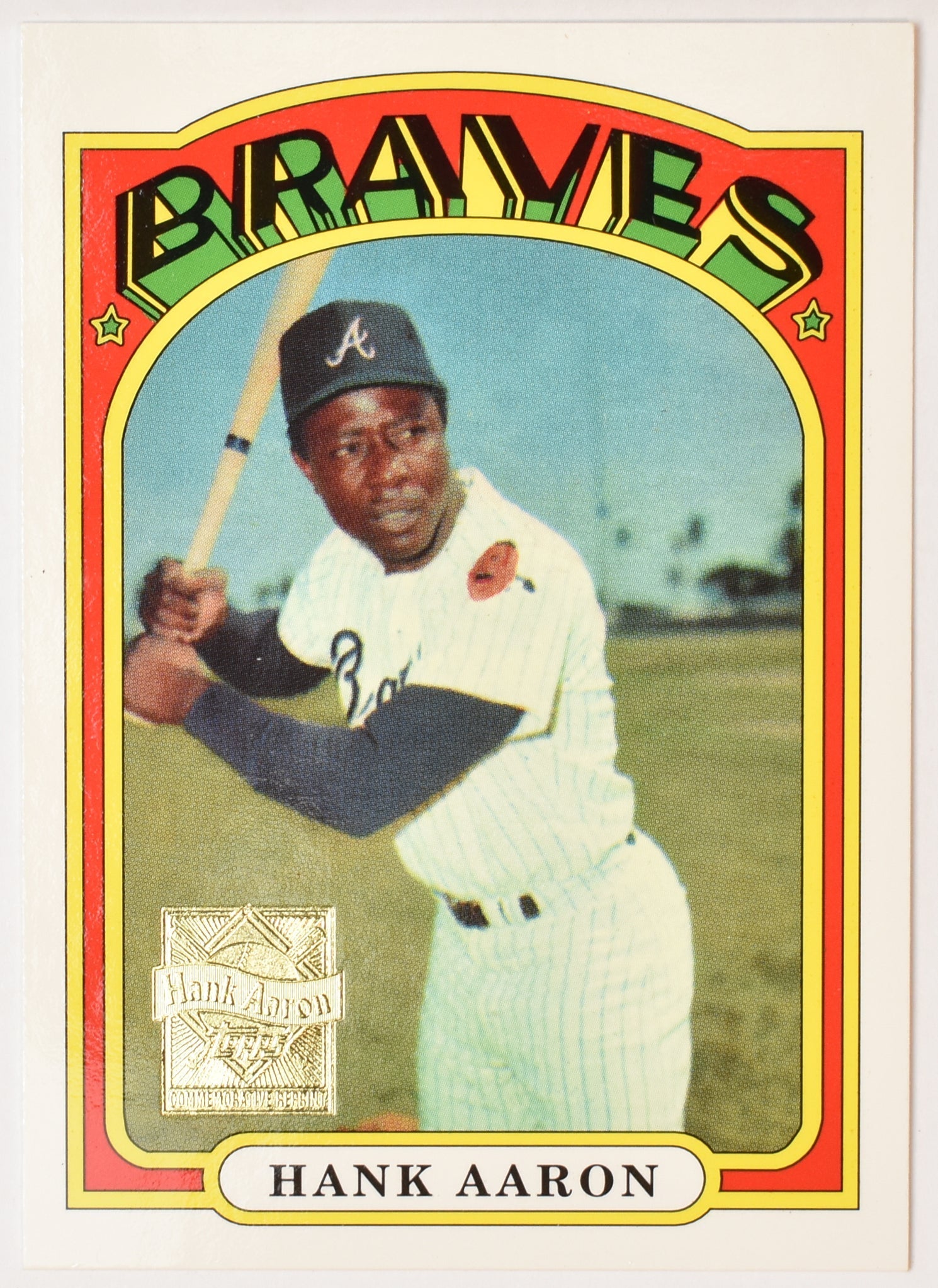 Hank Aaron 299 Atlanta Braves REPRINT 19 of 23 Topps Baseball Card