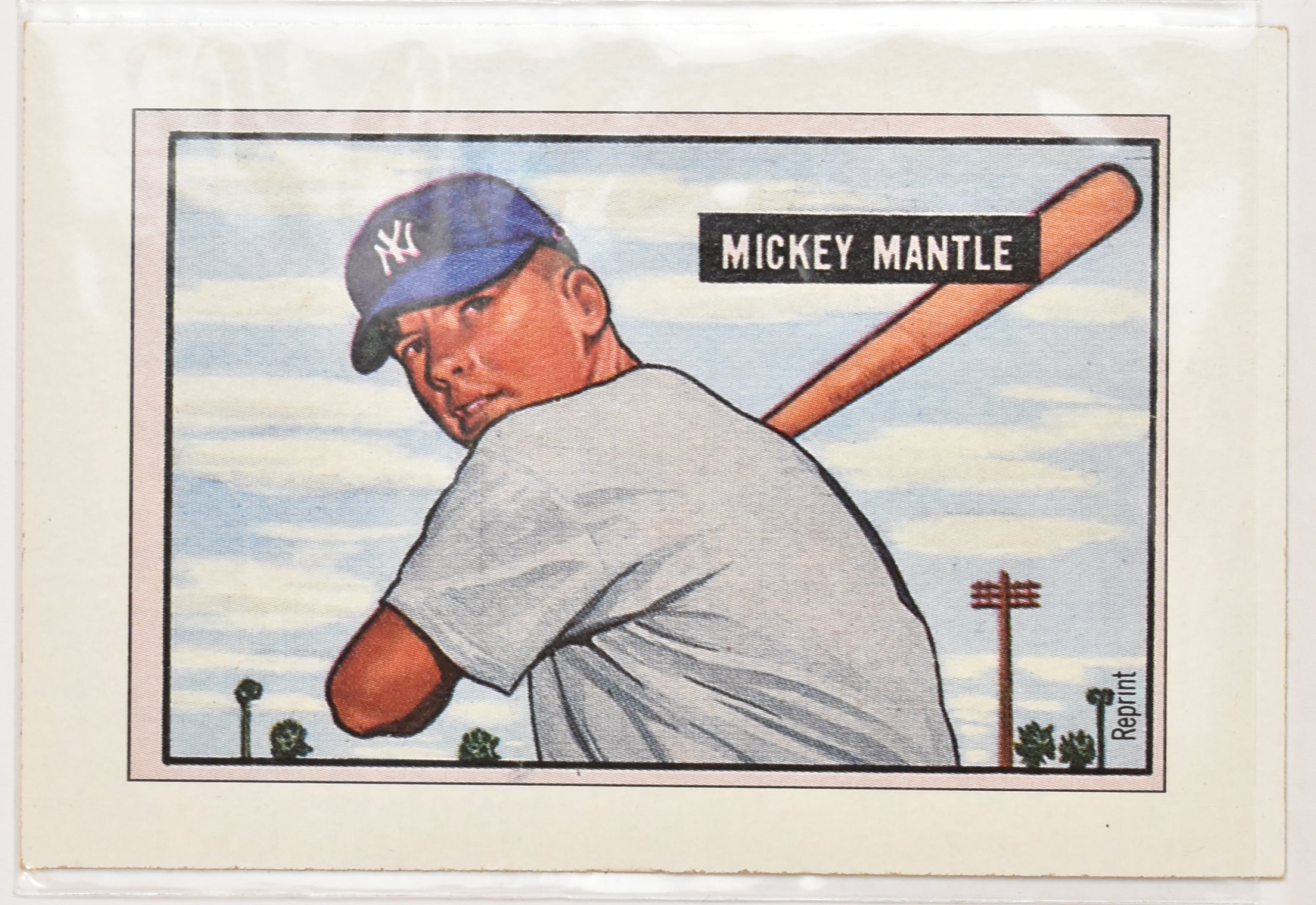 Mickey Mantle 1989 Reprint Baseball Card 1951