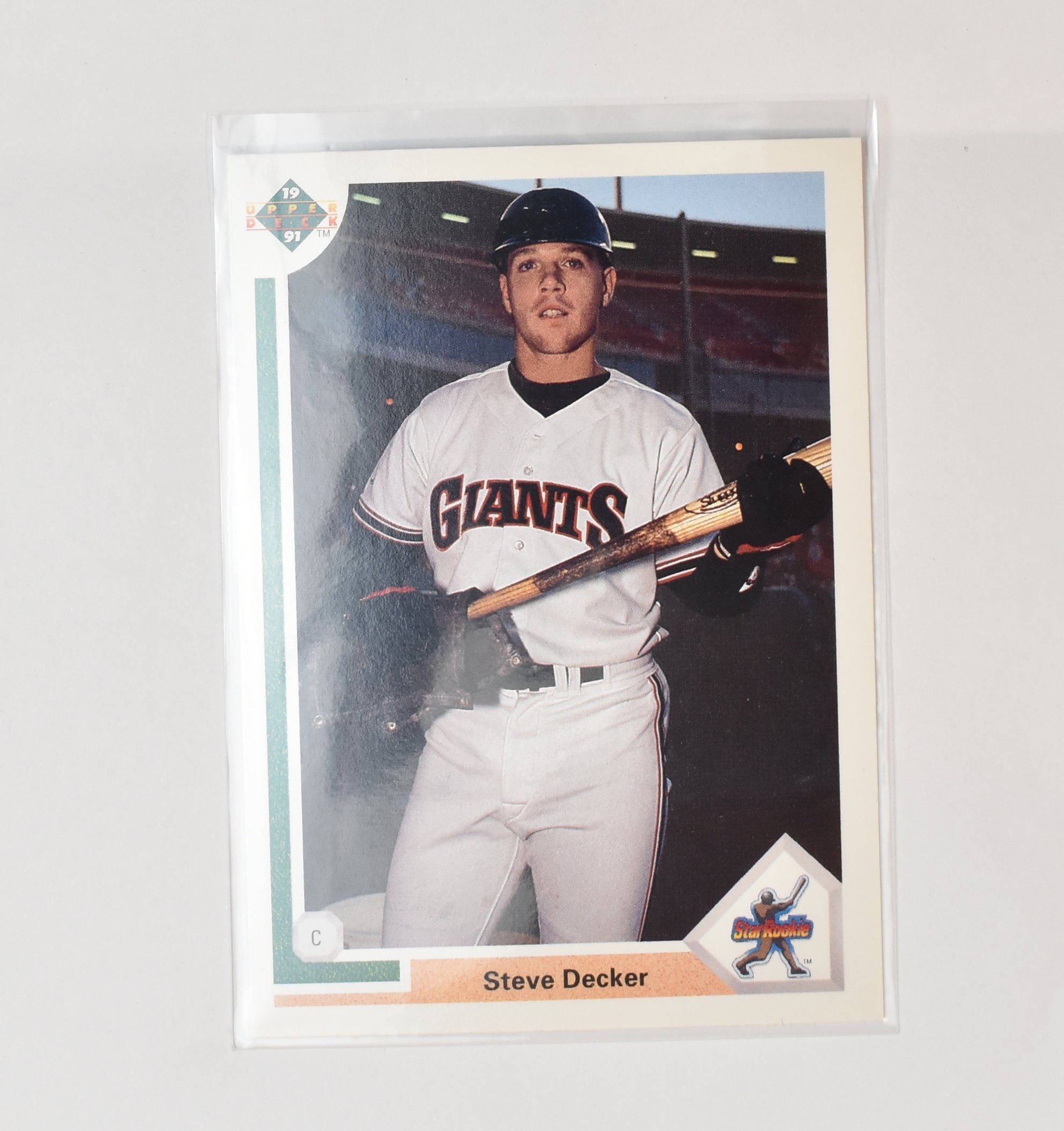 Steve Decker 25 Star Rookie 1991 Upper Deck Baseball Card San Francisco Giants