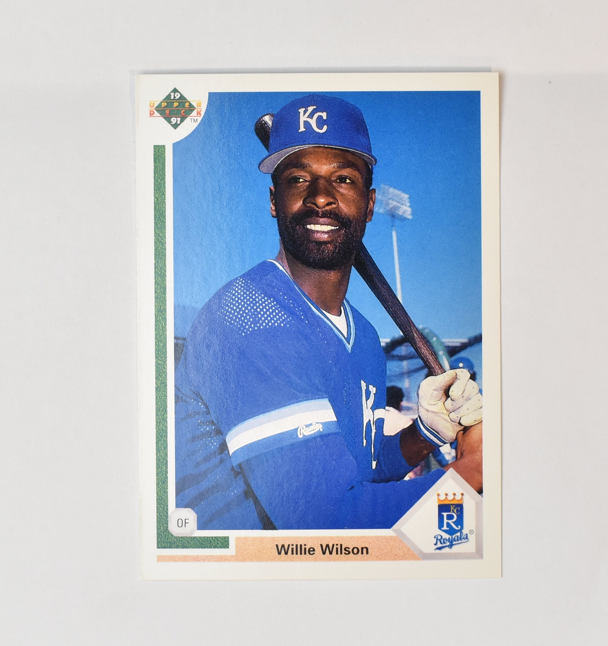 Willie Wilson 609 1991 Upper Deck Baseball Card Kansas City Royals