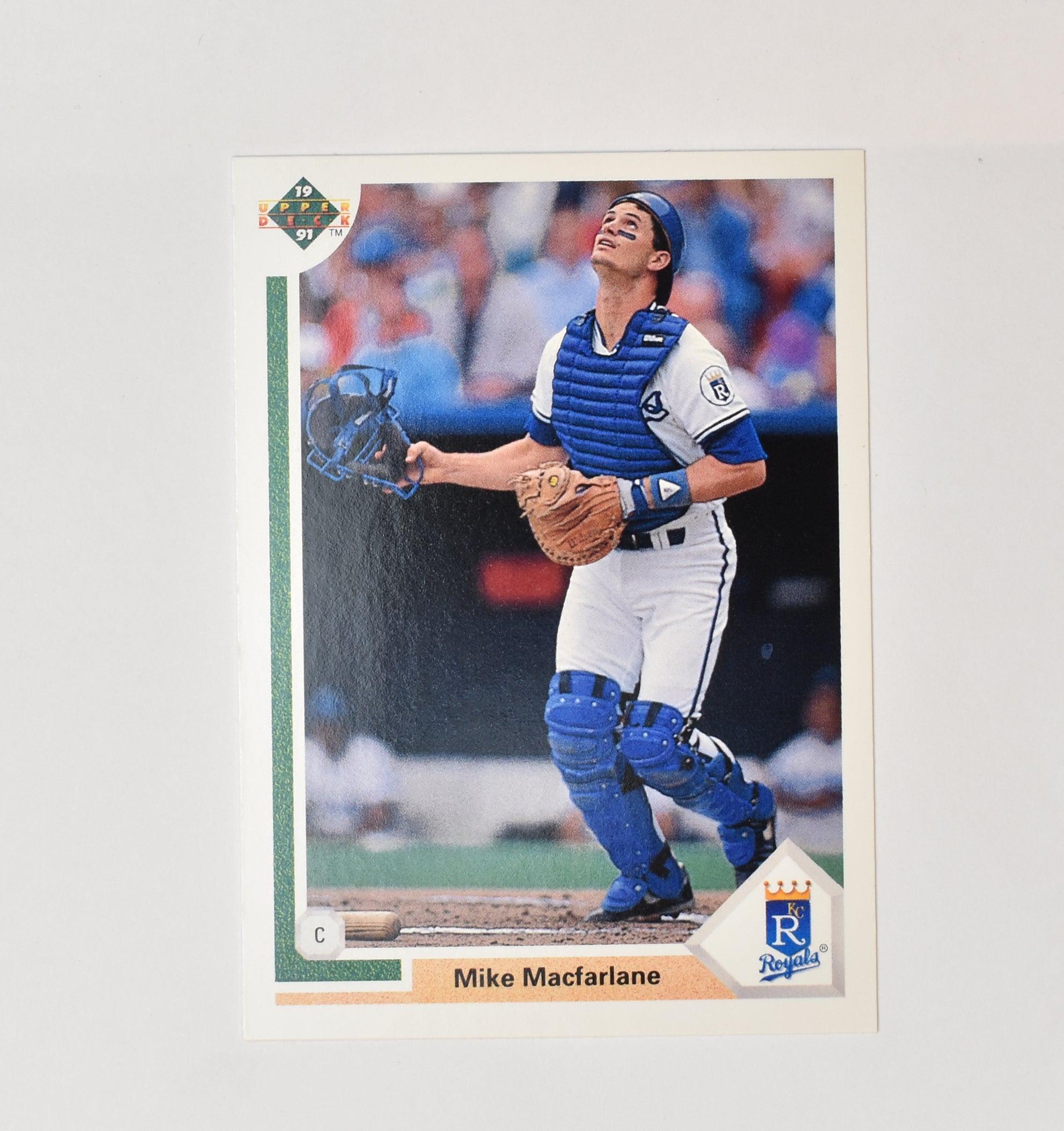 Mike Macfarlane 570 1991 Upper Deck Baseball Card Kansas City Royals