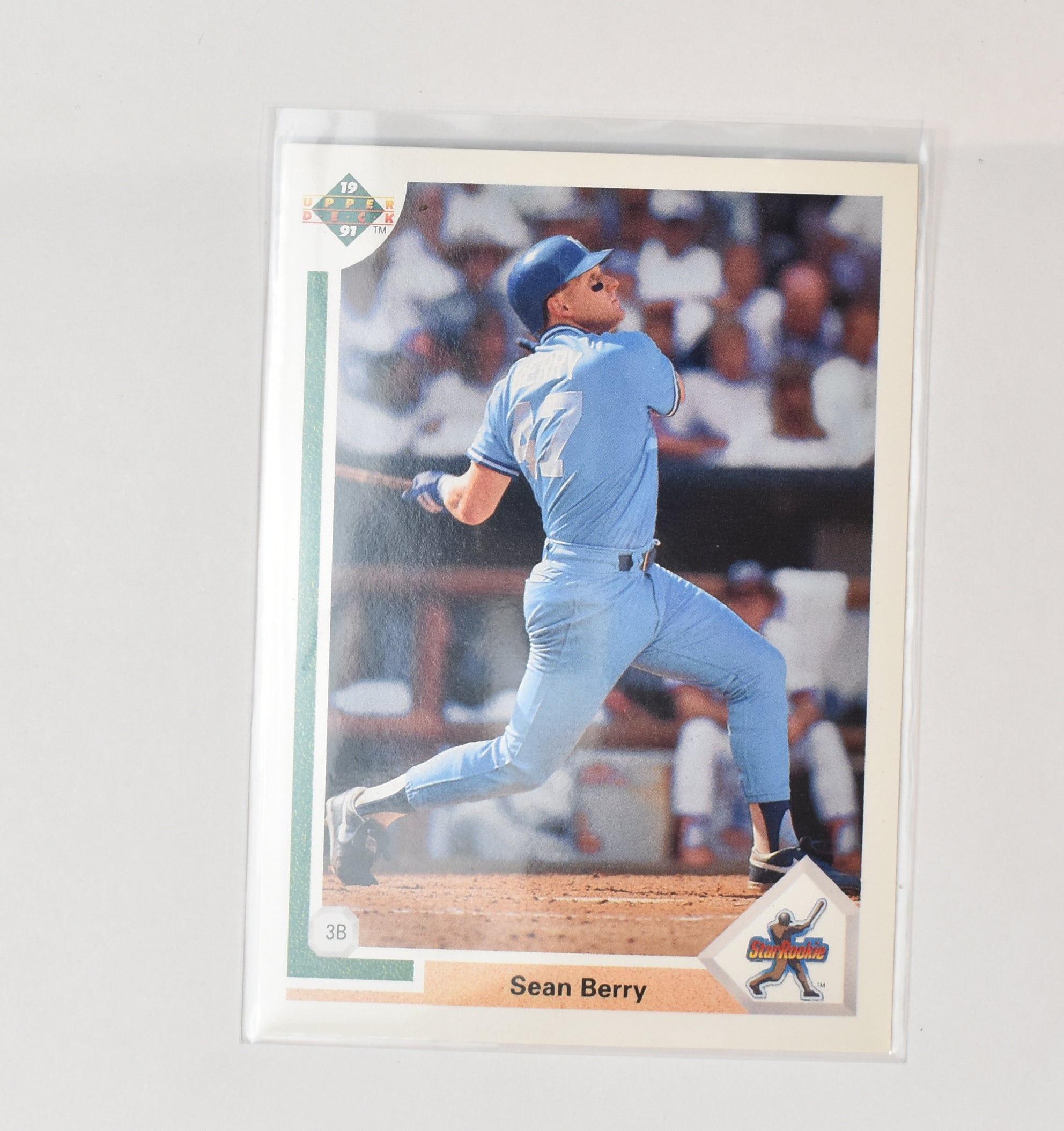 Sean Berry 10 Star Rookie 1991 Upper Deck Baseball Card Kansas City Royals