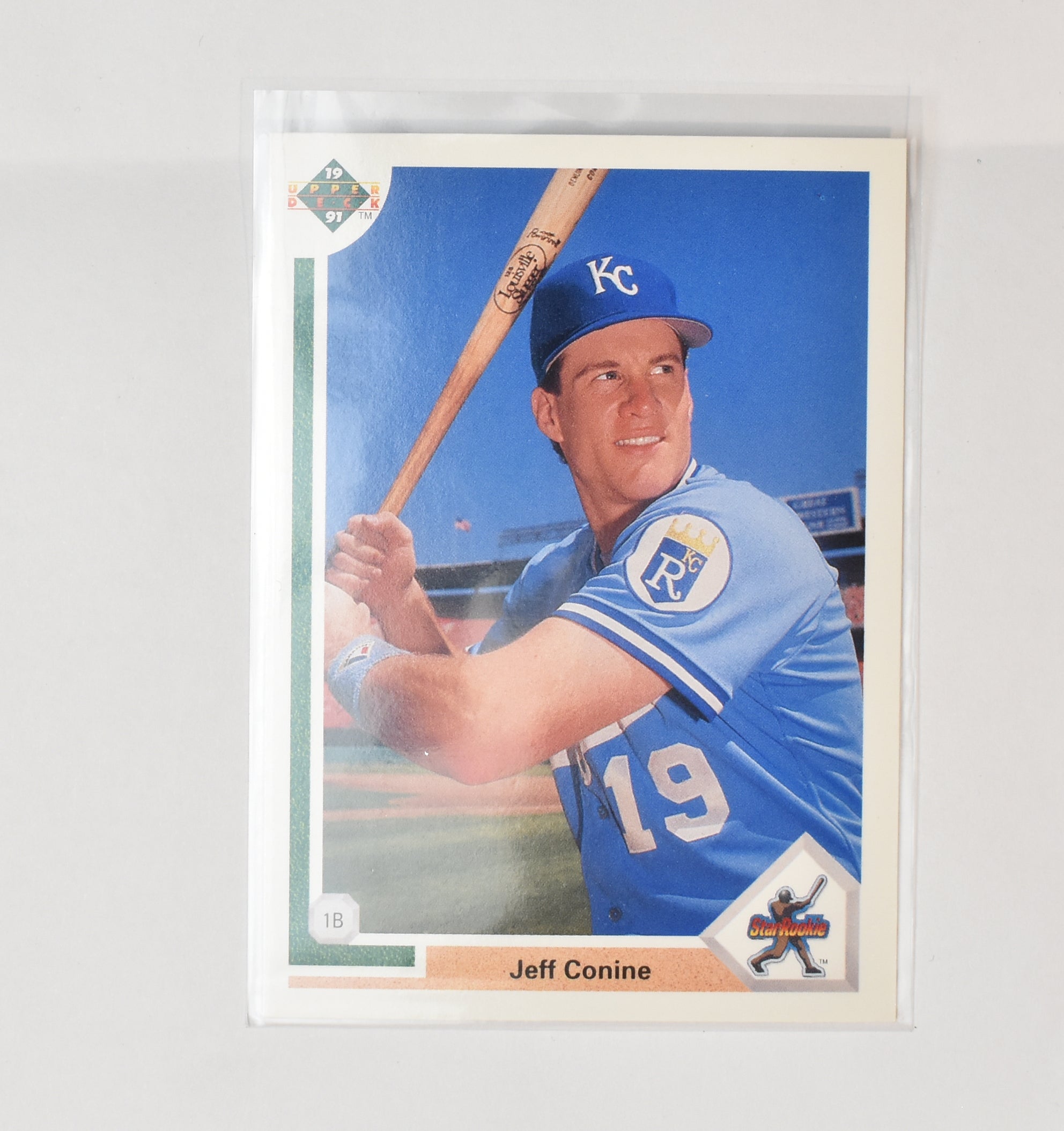 Jeff Conine 27 Star Rookie 1991 Upper Deck Baseball Card Kansas City Royals