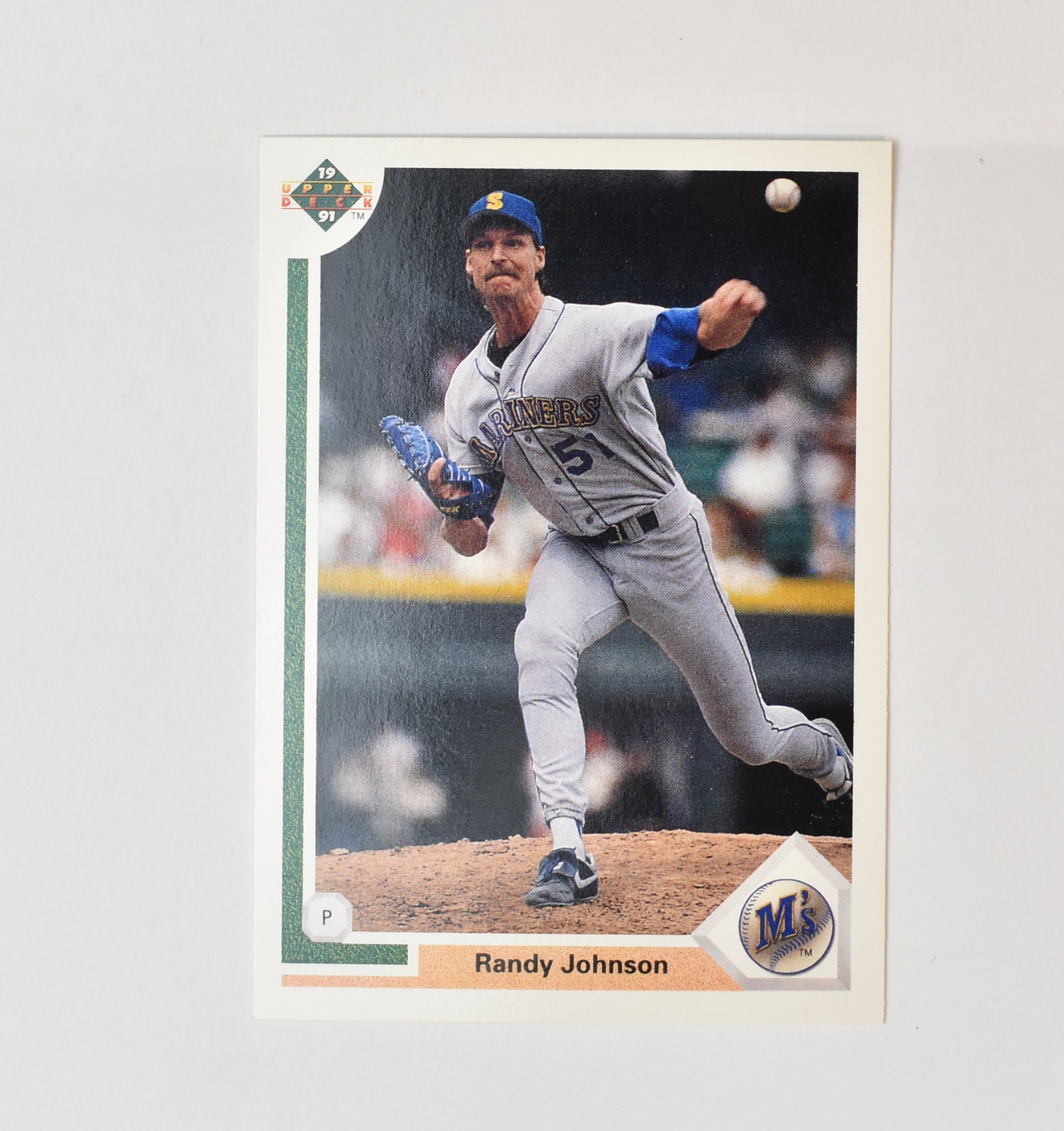 Randy Johnson 376 Upper Deck Baseball Card 1991 Seattle Mariners