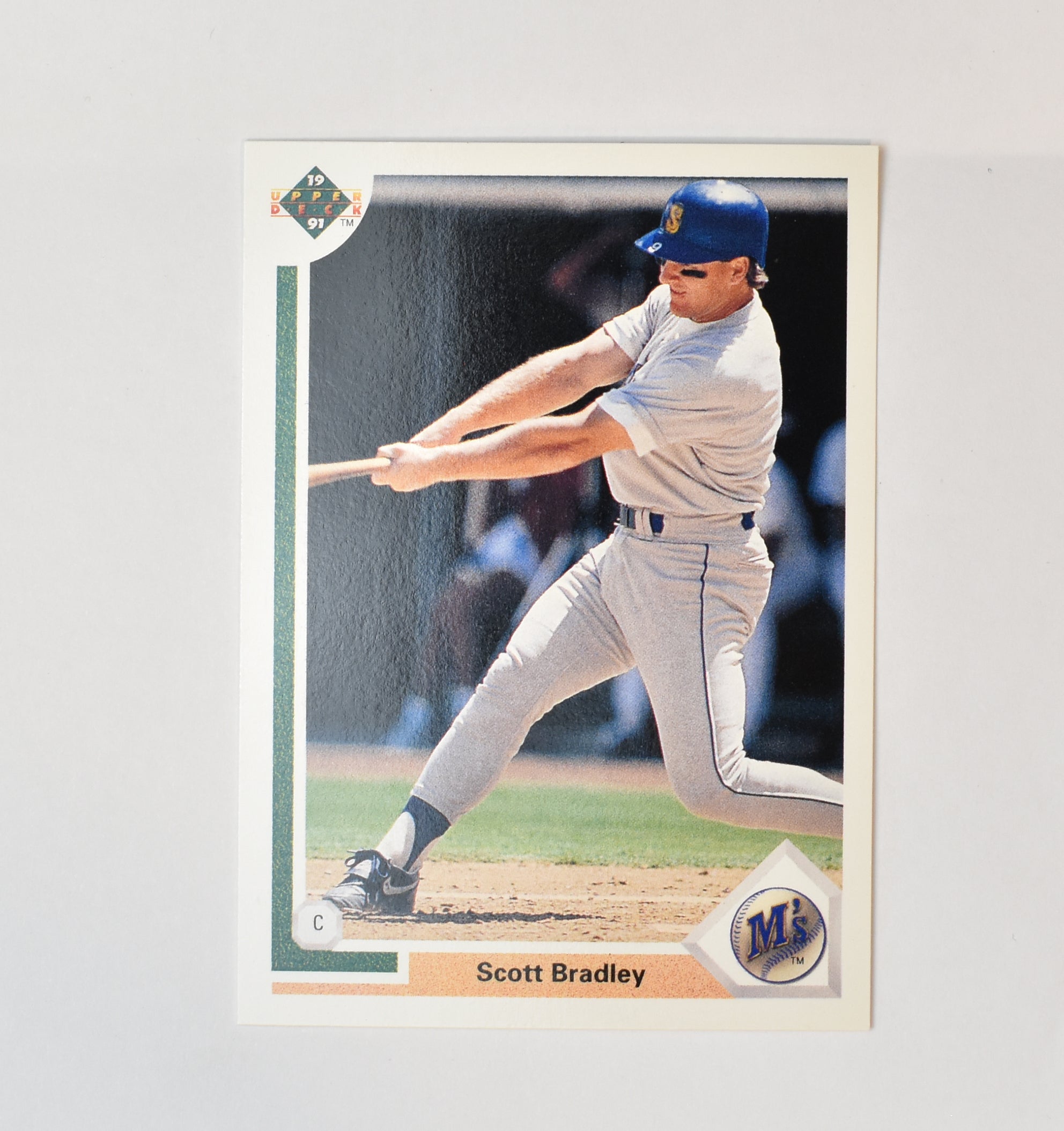 Scott Bradley 130 Upper Deck Baseball Card 1991 Seattle Mariners