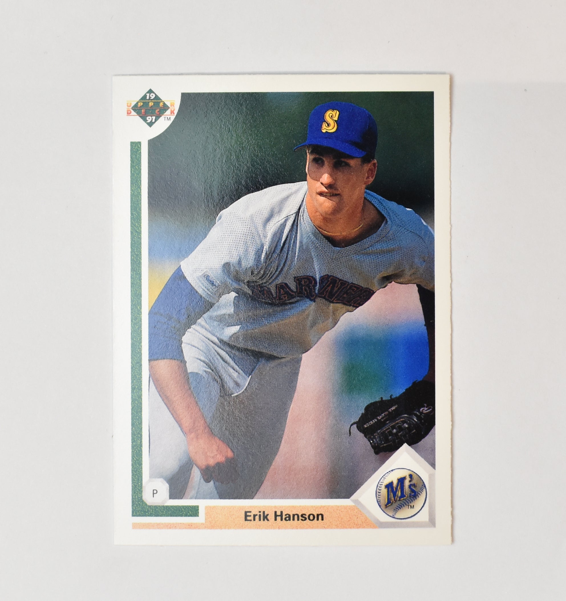 Erik Hanson 551 Upper Deck Baseball Card 1991 Seattle