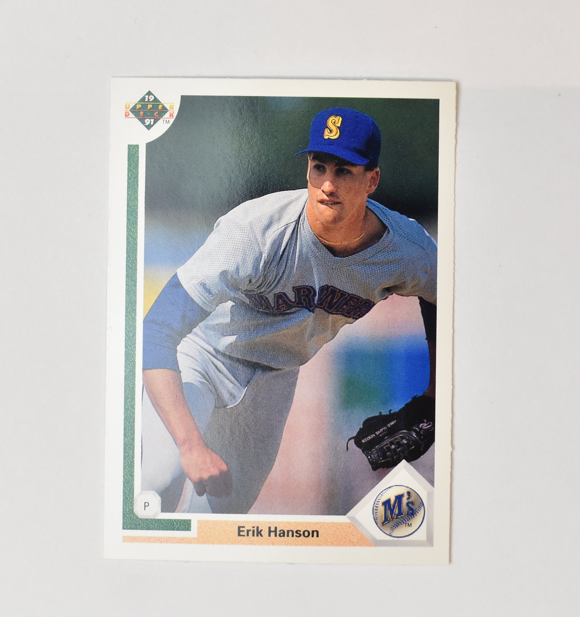 Erik Hanson 551 Upper Deck Baseball Card 1991 Seattle Mariners