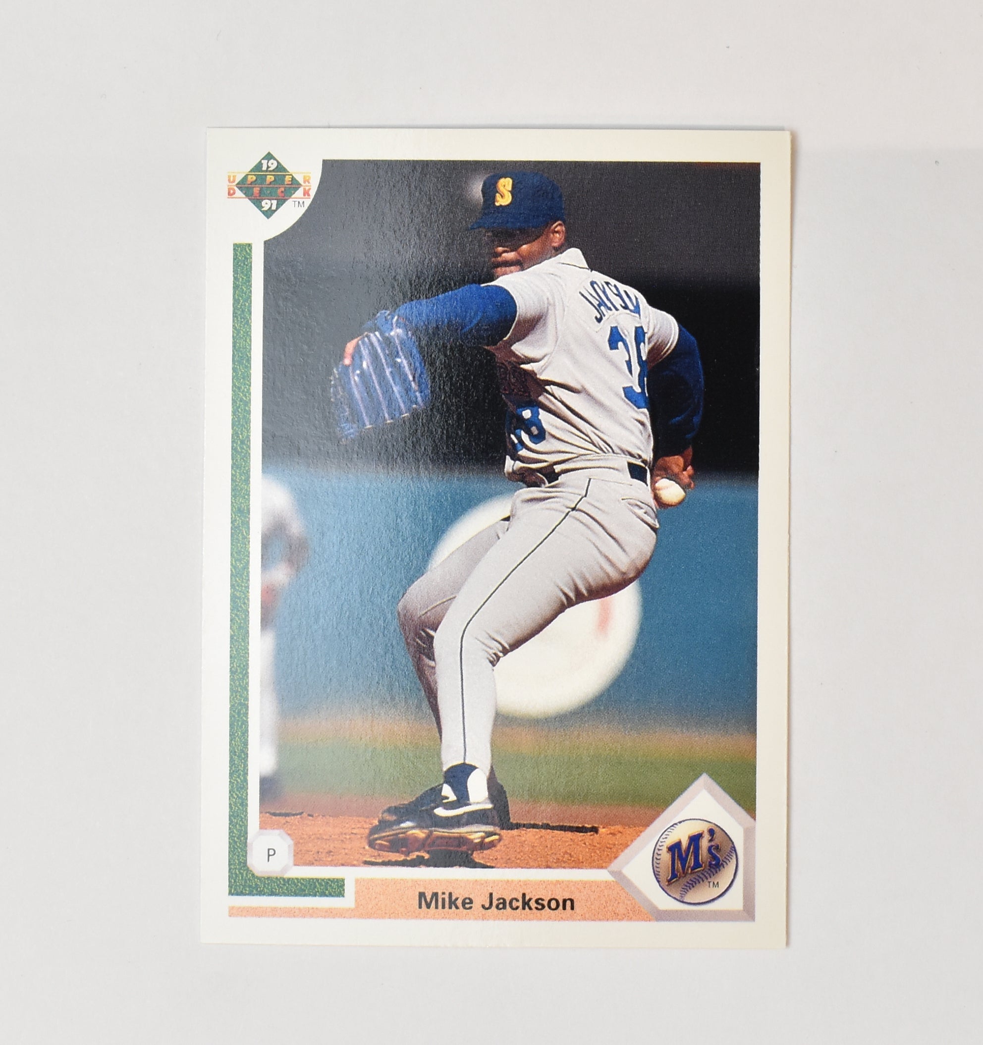 Mike Jackson 496 Upper Deck Baseball Card 1991 Seattle Mariners