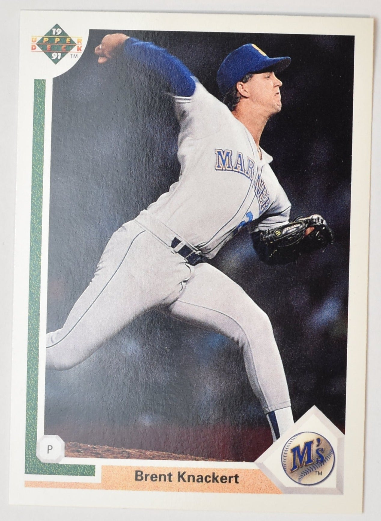 Brent Knackert 378 Upper Deck Baseball Card 1991 Seattle Mariners