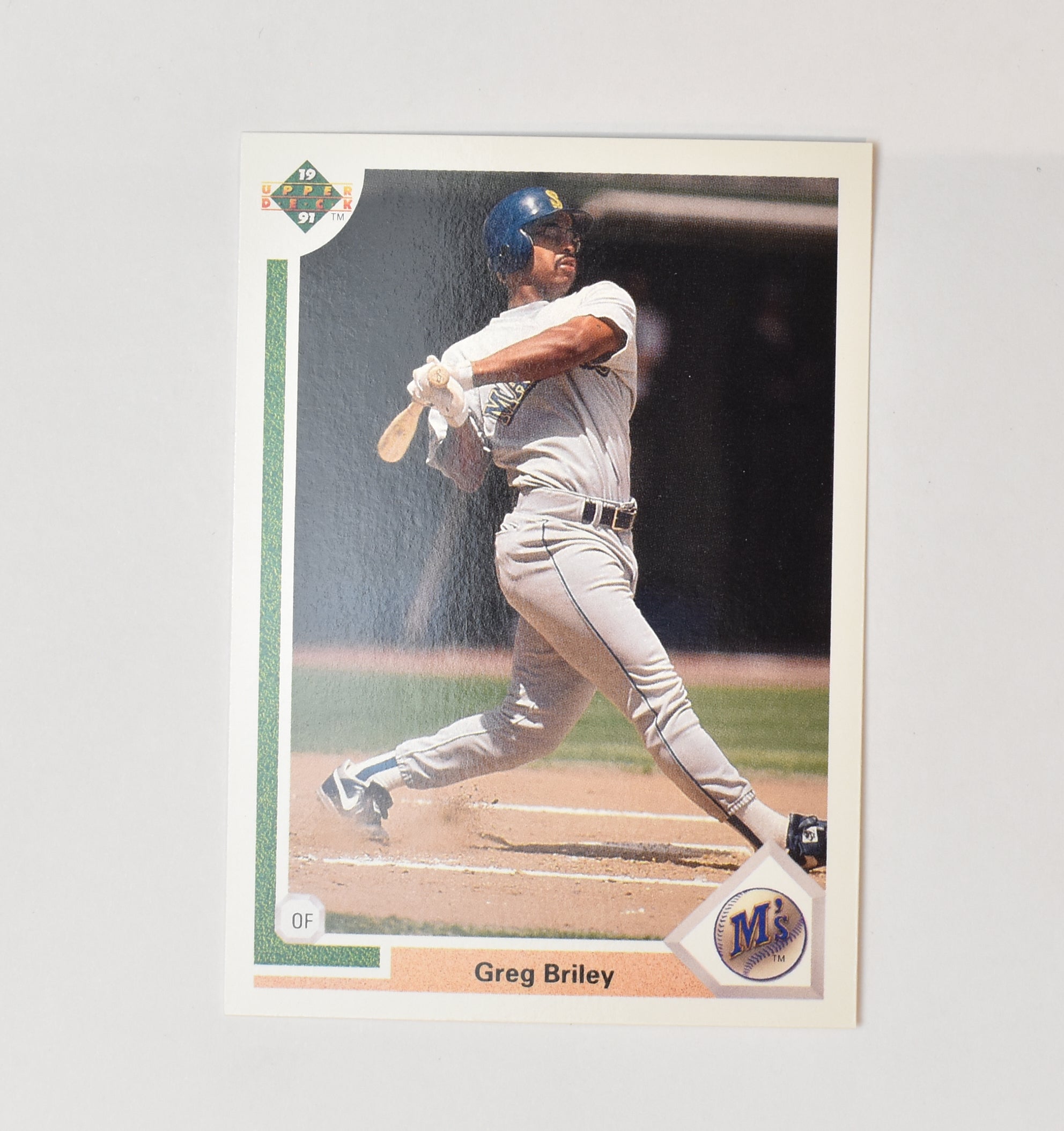 Greg Briley 479 Upper Deck Baseball Card 1991 Seattle Mariners