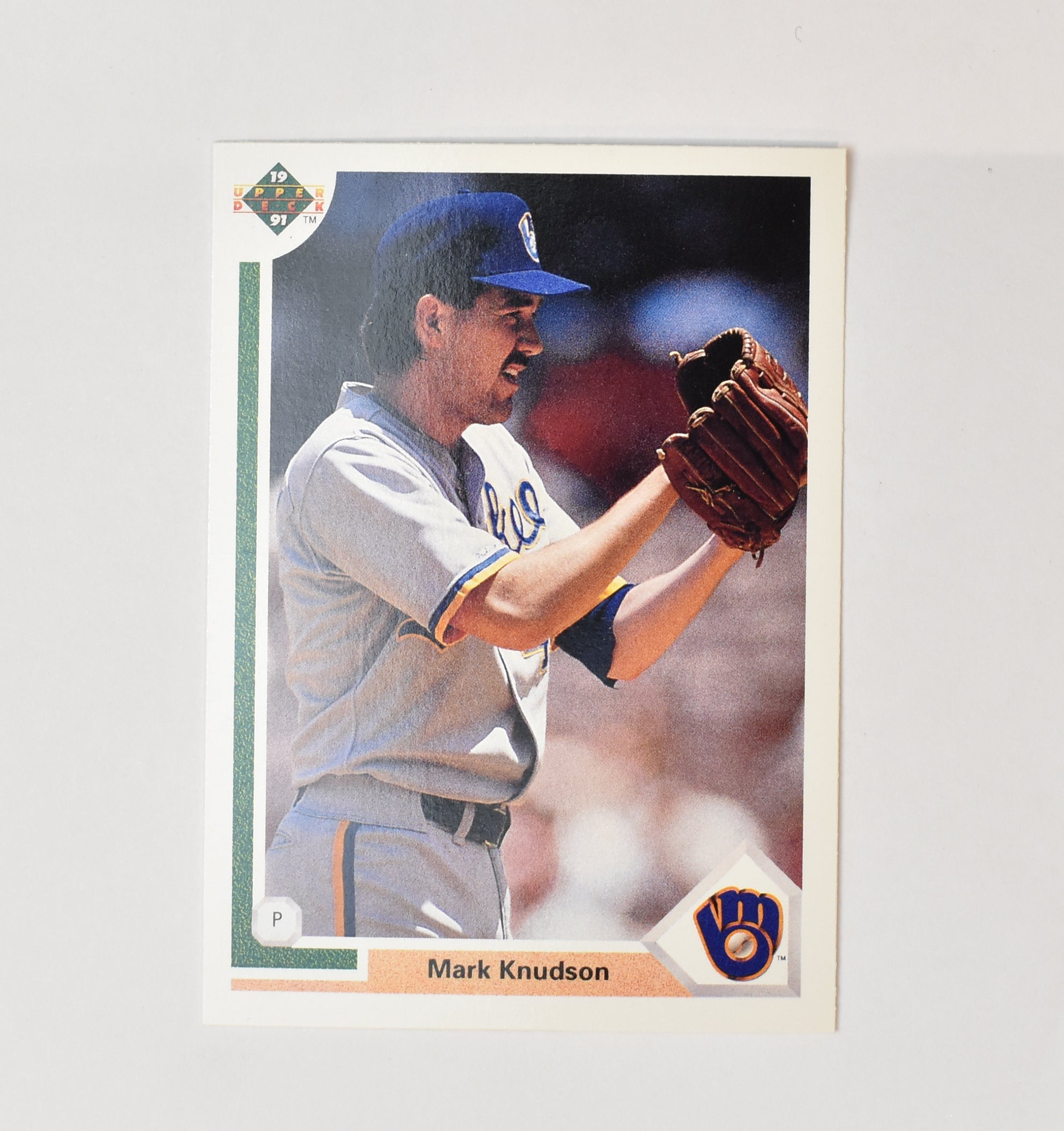Mark Knudson 393 Upper Deck Baseball Card 91 Milwaukee Brewers