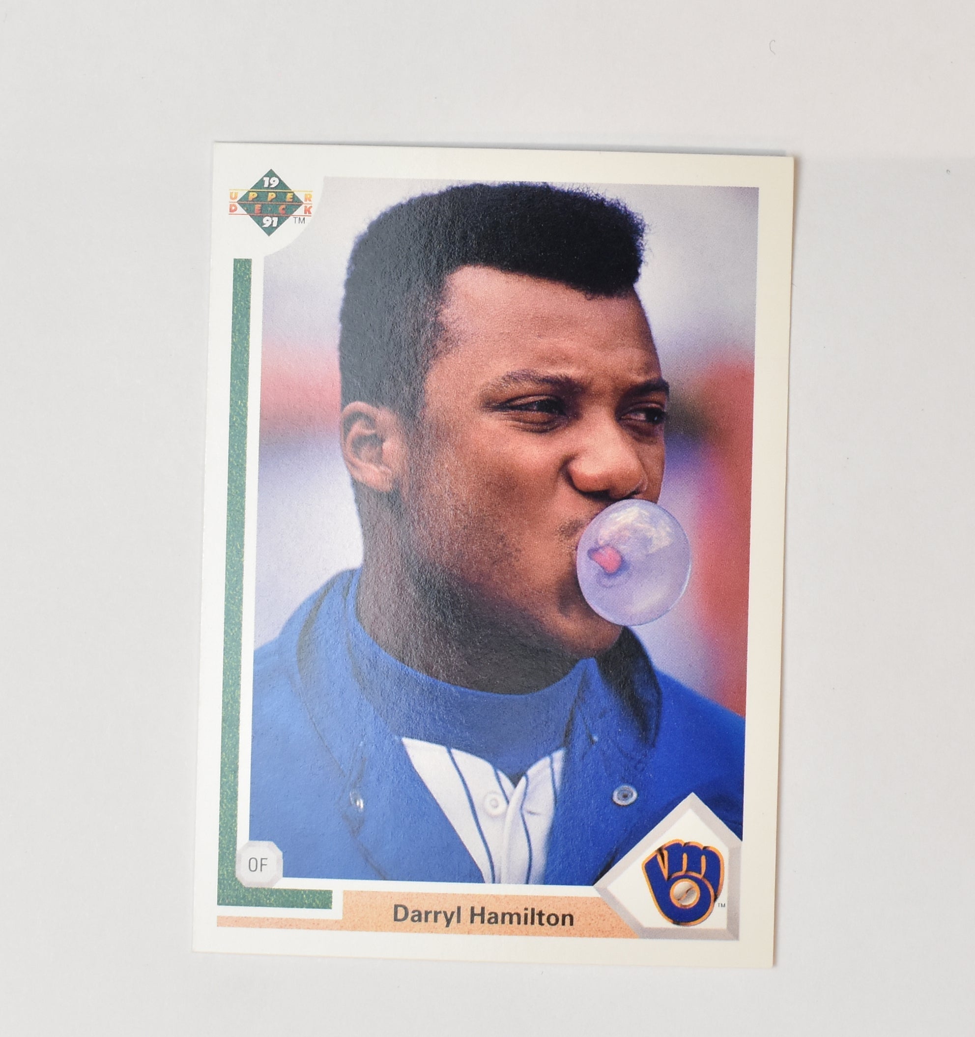 Darryl Hamilton 42 Upper Deck Baseball Card 1991 Milwaukee Brewers