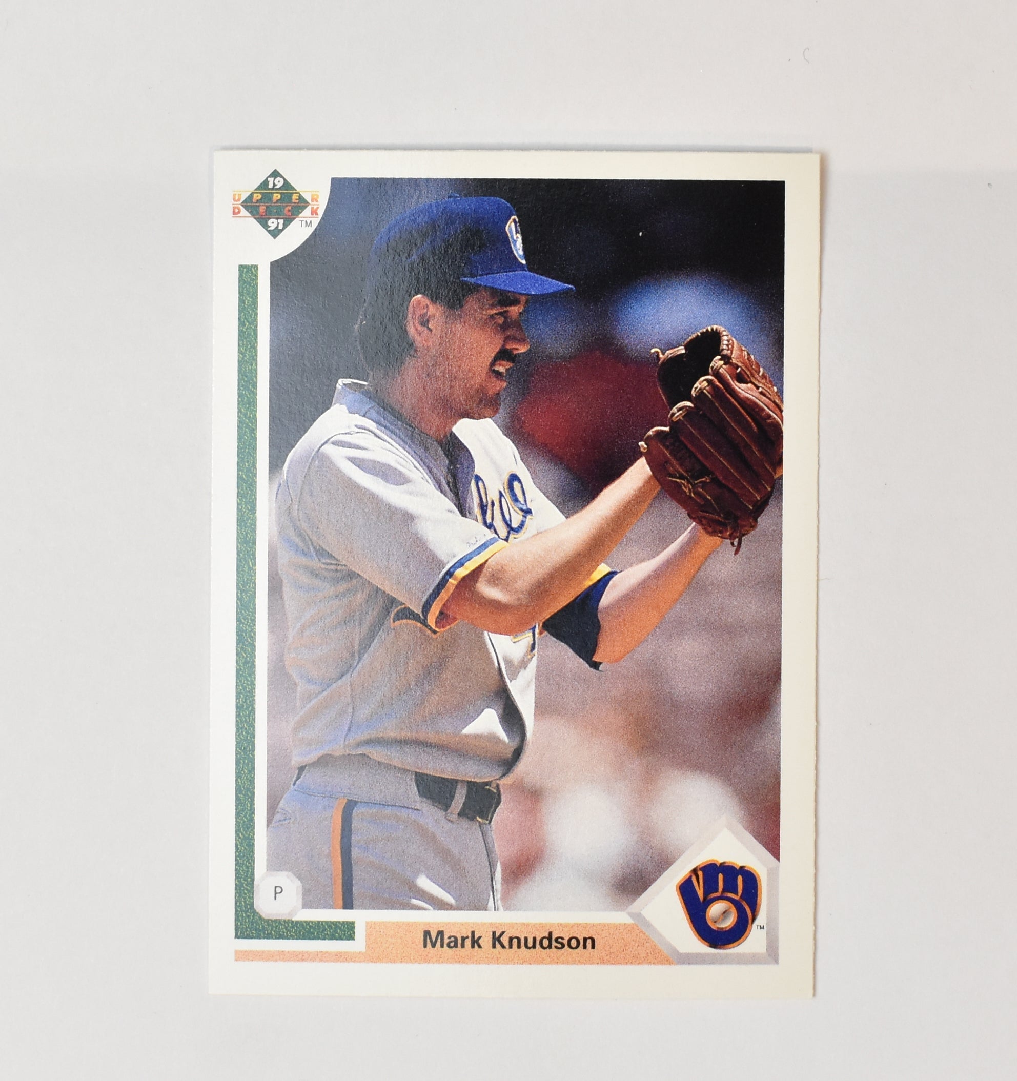 Mark Knudson 393 Upper Deck Baseball Card 1991 Milwaukee Brewers