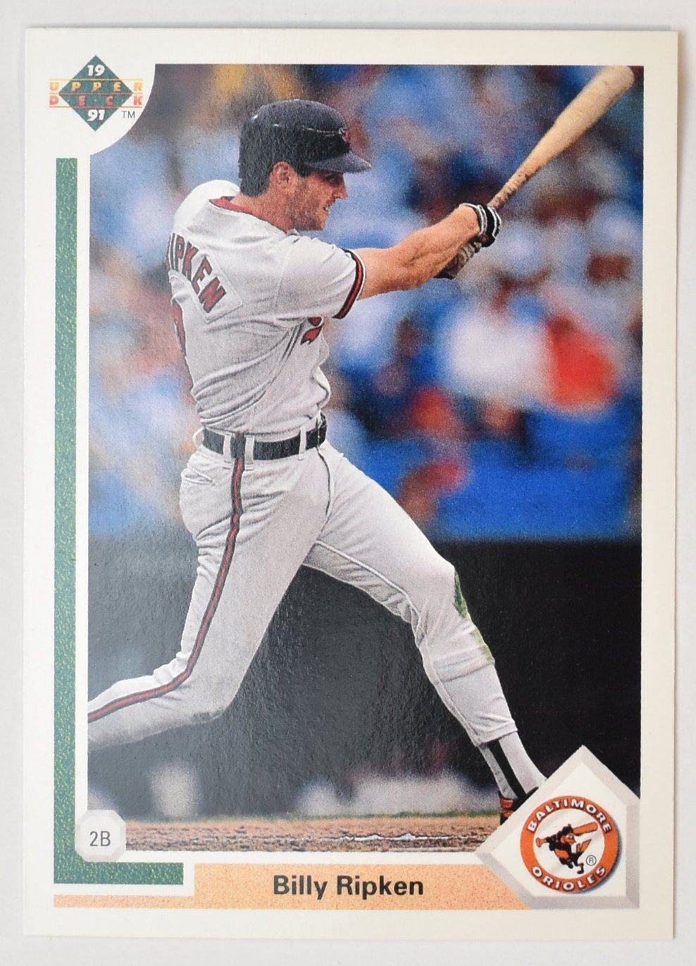 Billy Ripken 550 Upper Deck Baseball Card 1991 Baltimore Orioles