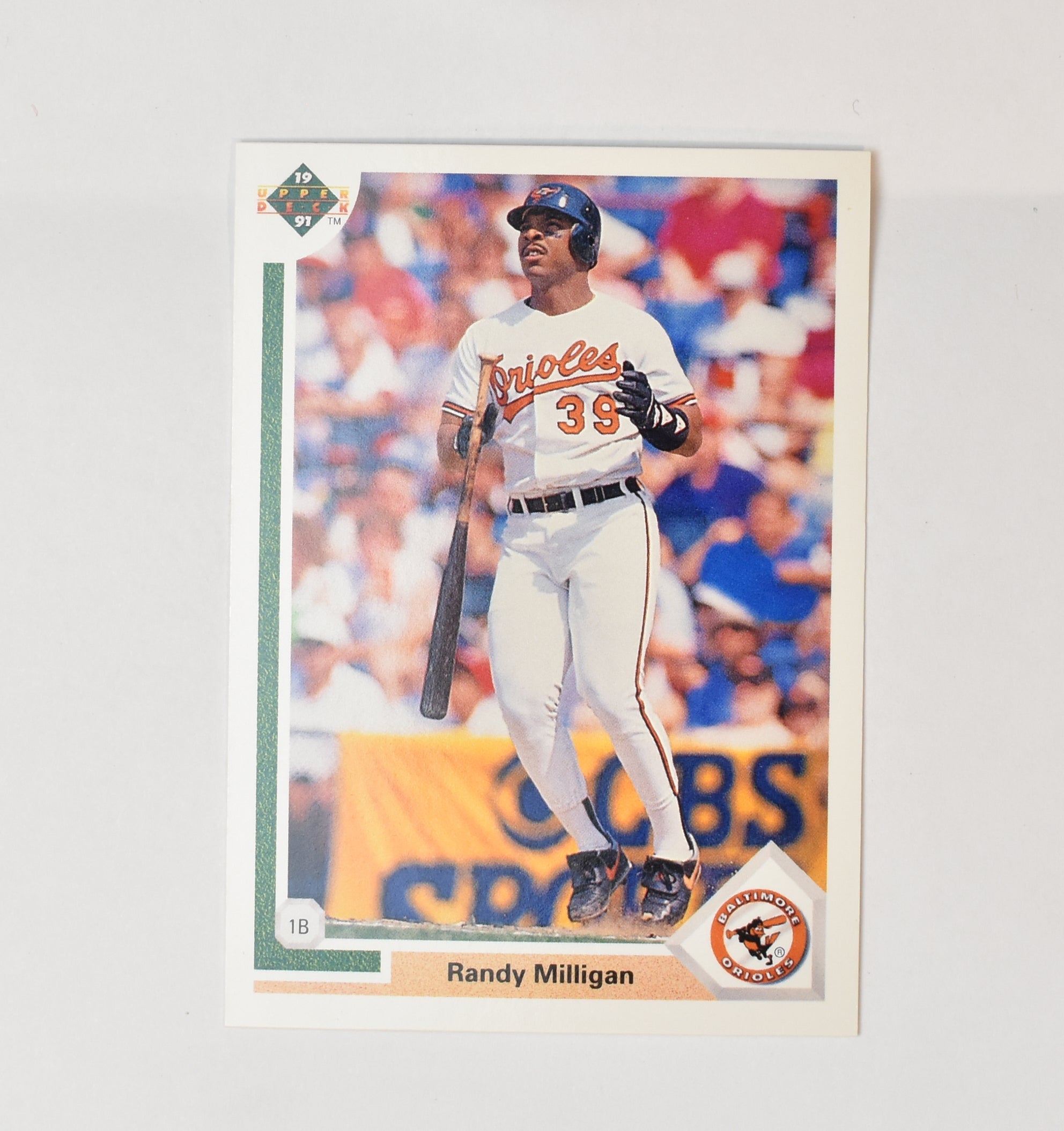 Randy Milligan 548 Upper Deck Baseball Card 91 Baltimore Orioles