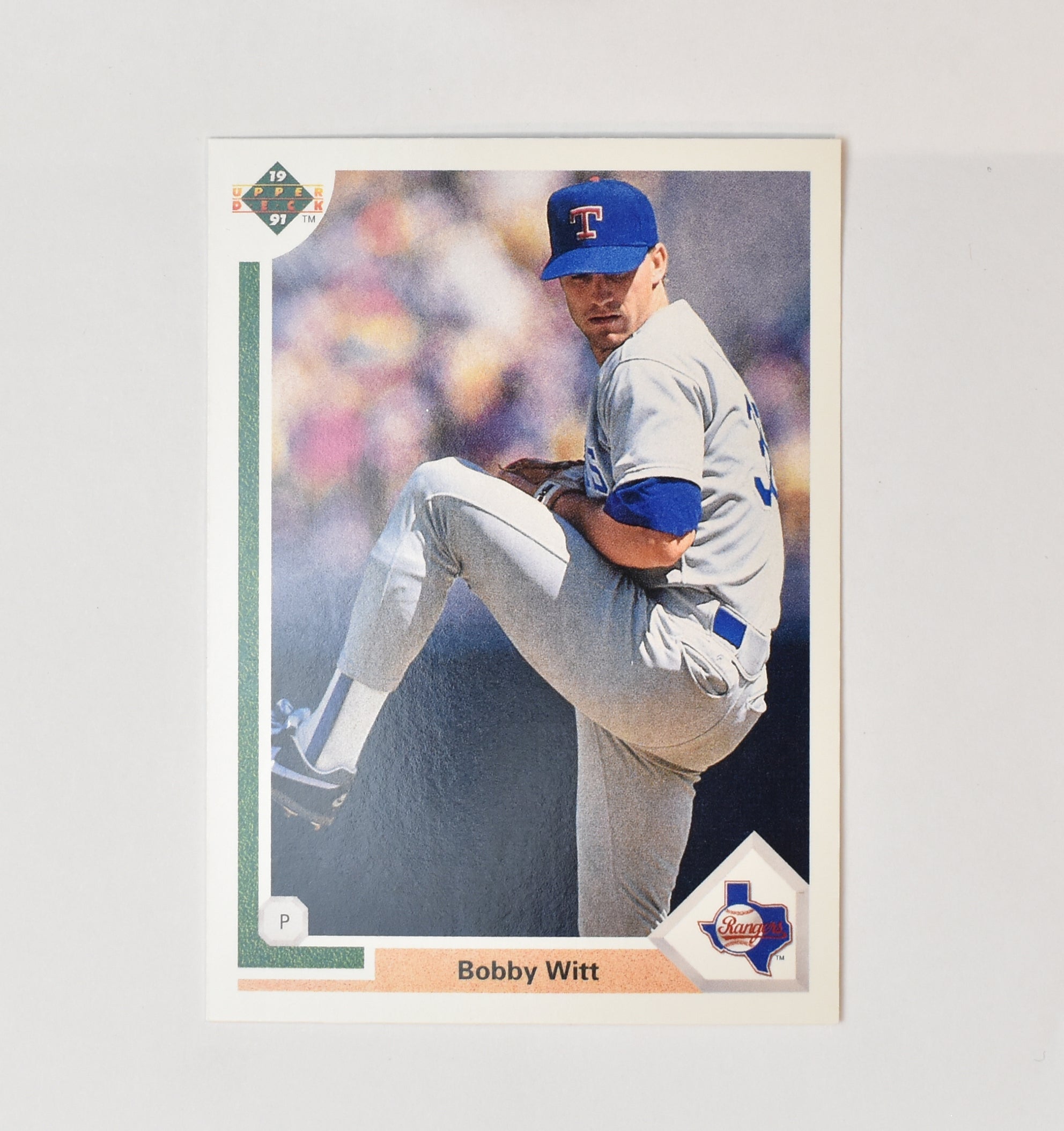 Bobby Witt 627 Upper Deck Baseball Card 1991 Rangers