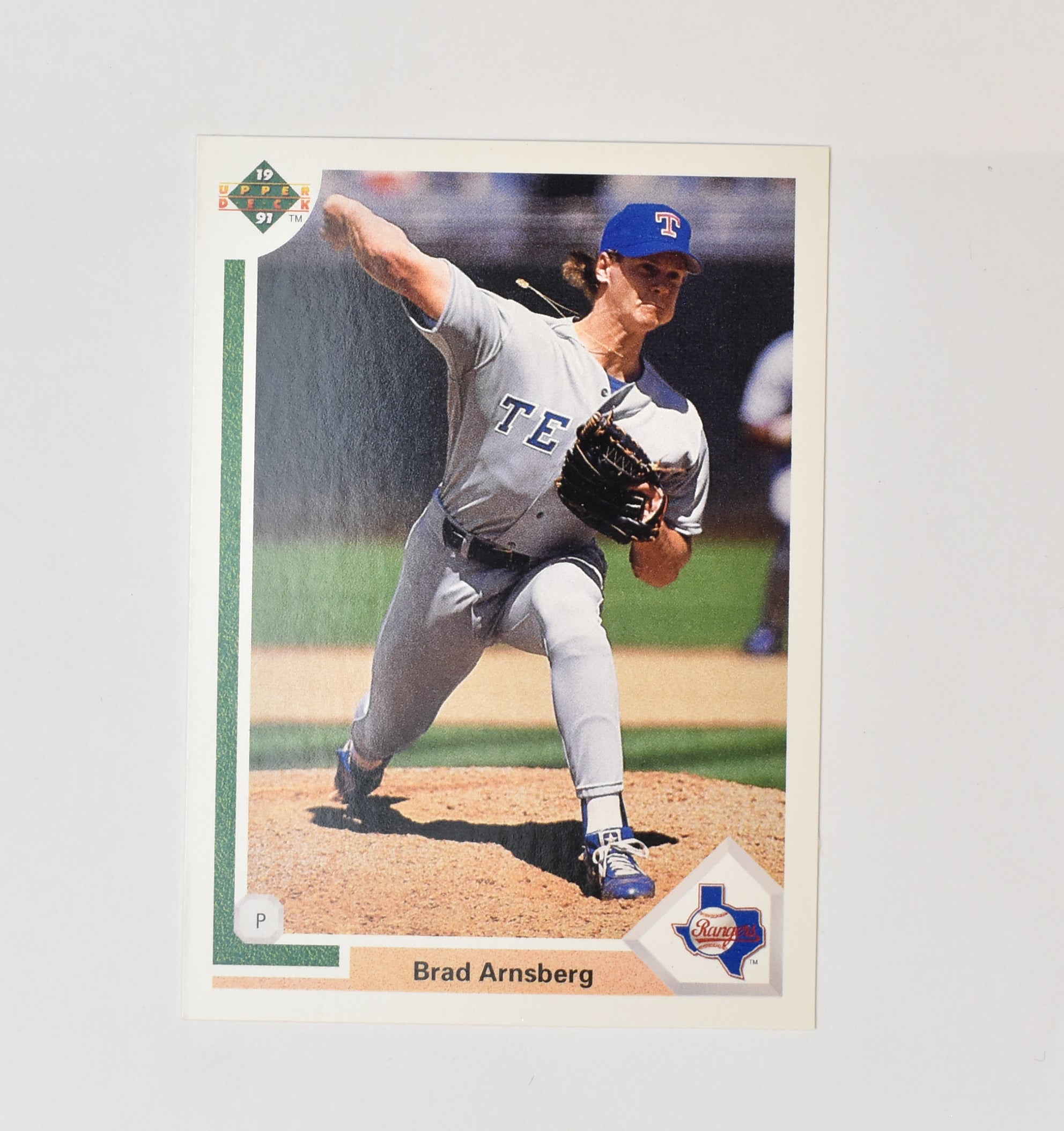 Brad Arnsberg 608 Upper Deck Baseball Card 1991 Texas Rangers