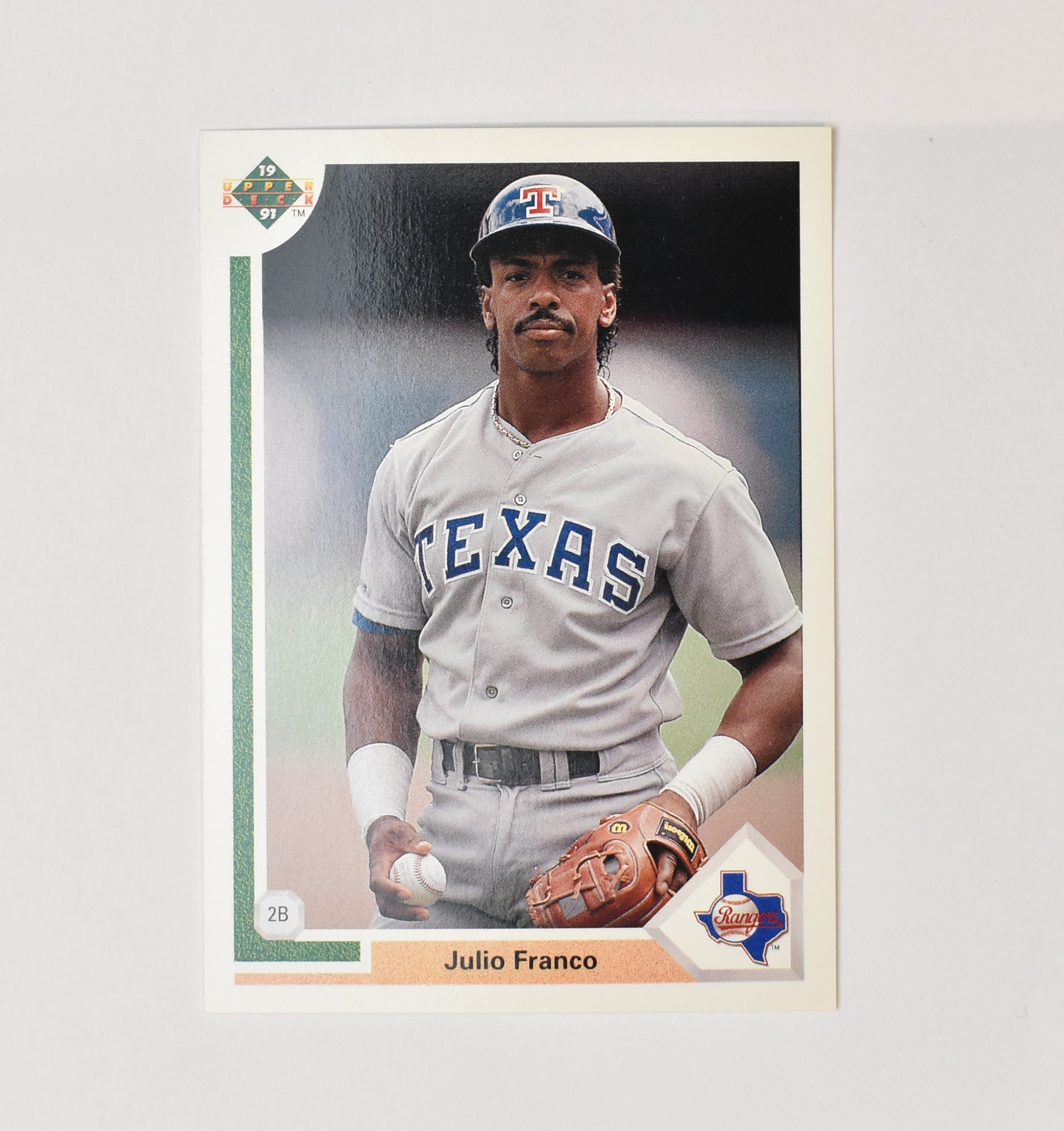 Julio Franco 227 Upper Deck Baseball Card 1991 Texas Rangers