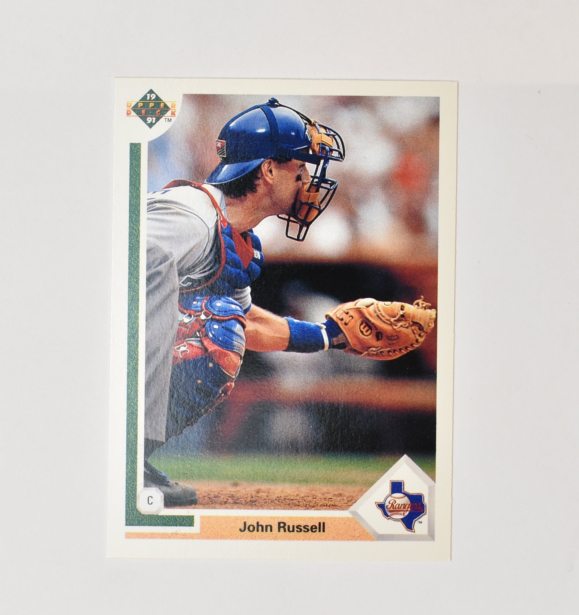 John Russell 191 Upper Deck Baseball Card 1991 Texas Rangers