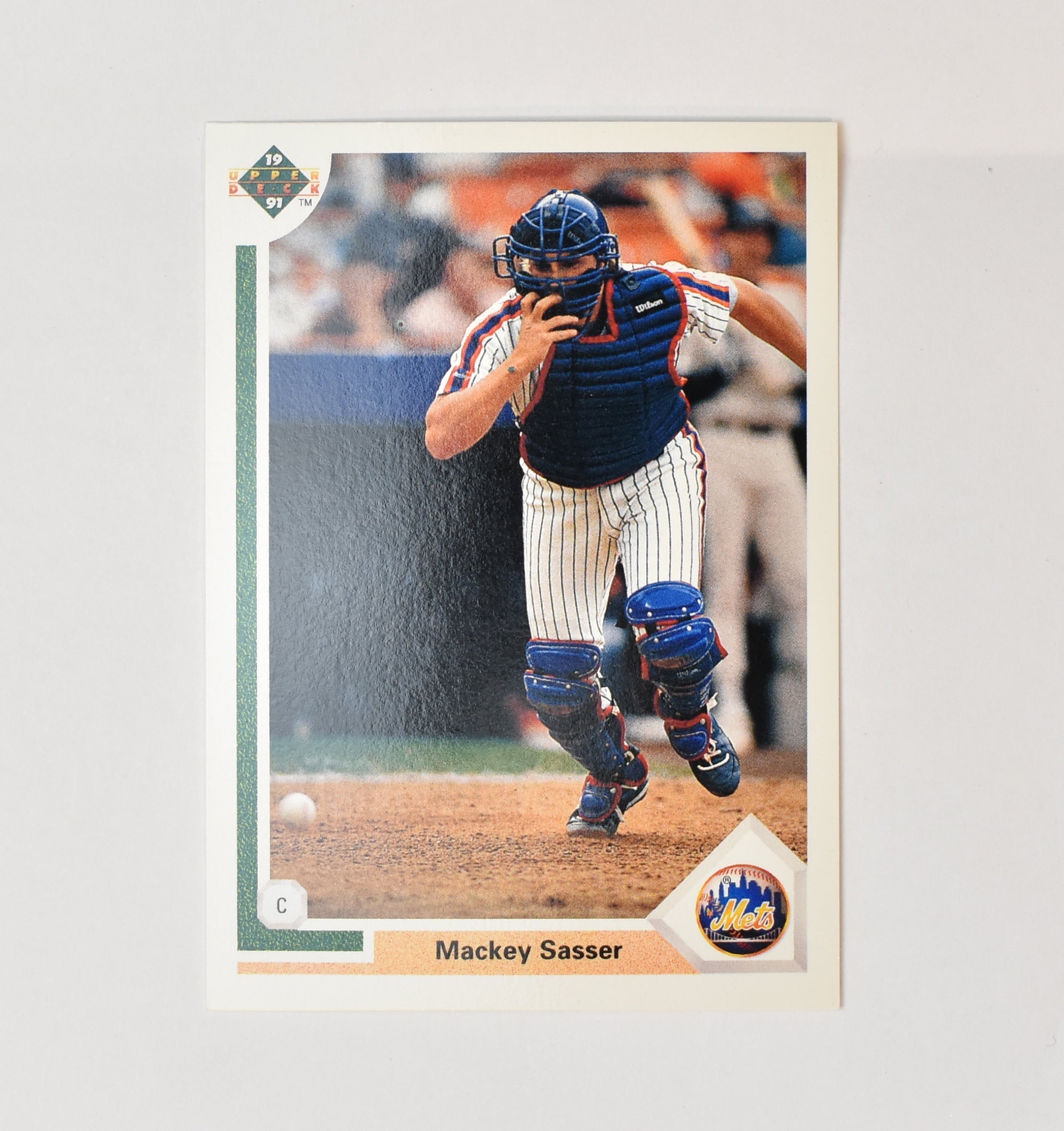 Mackey Sasser 103 Upper Deck Baseball Card 1991 New York Mets