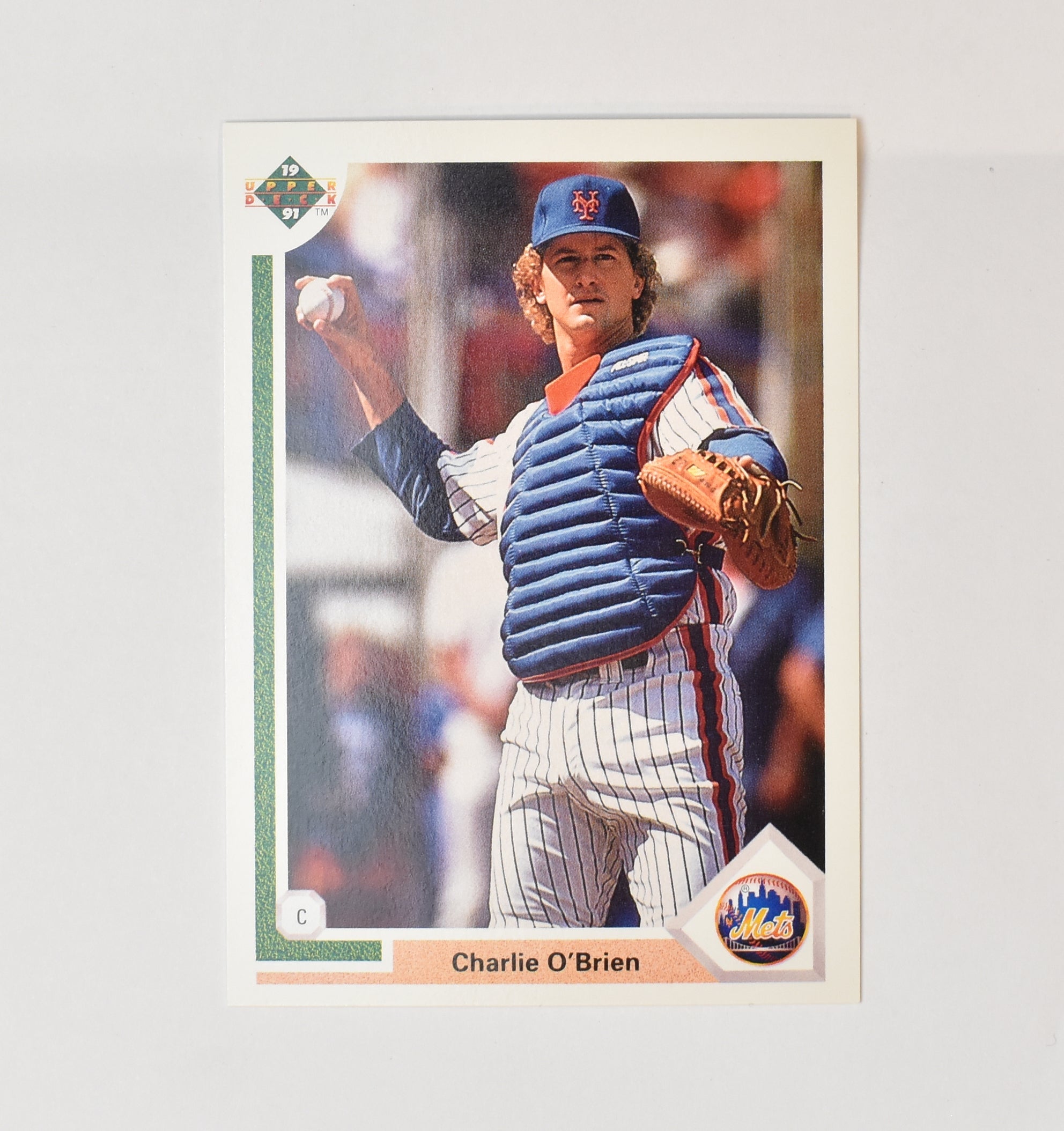 Charlie Obrien 420 Upper Deck Baseball Card 1991 New York Mets
