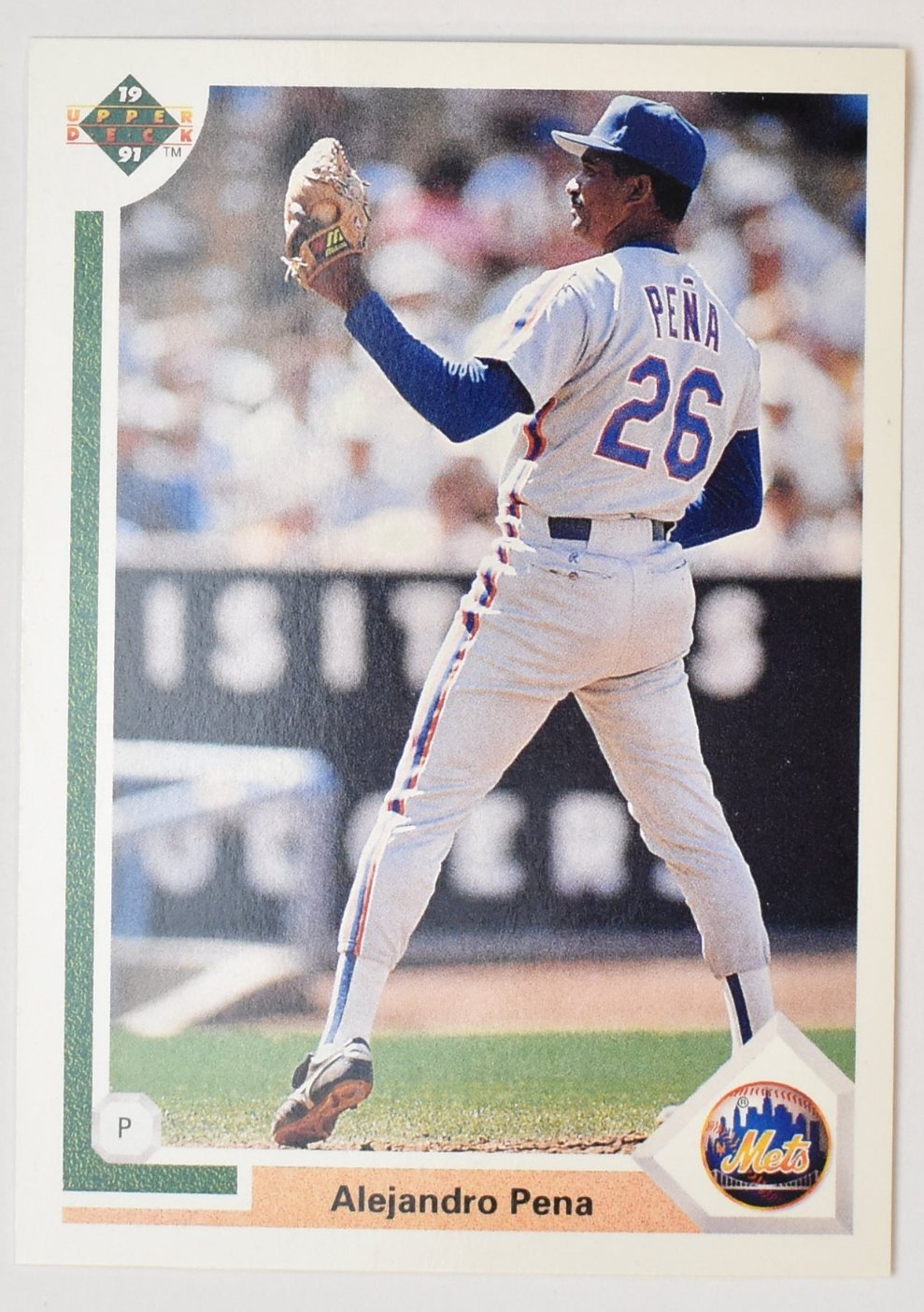Alejandro Pena 388 Upper Deck Baseball Card 1991 New York Mets